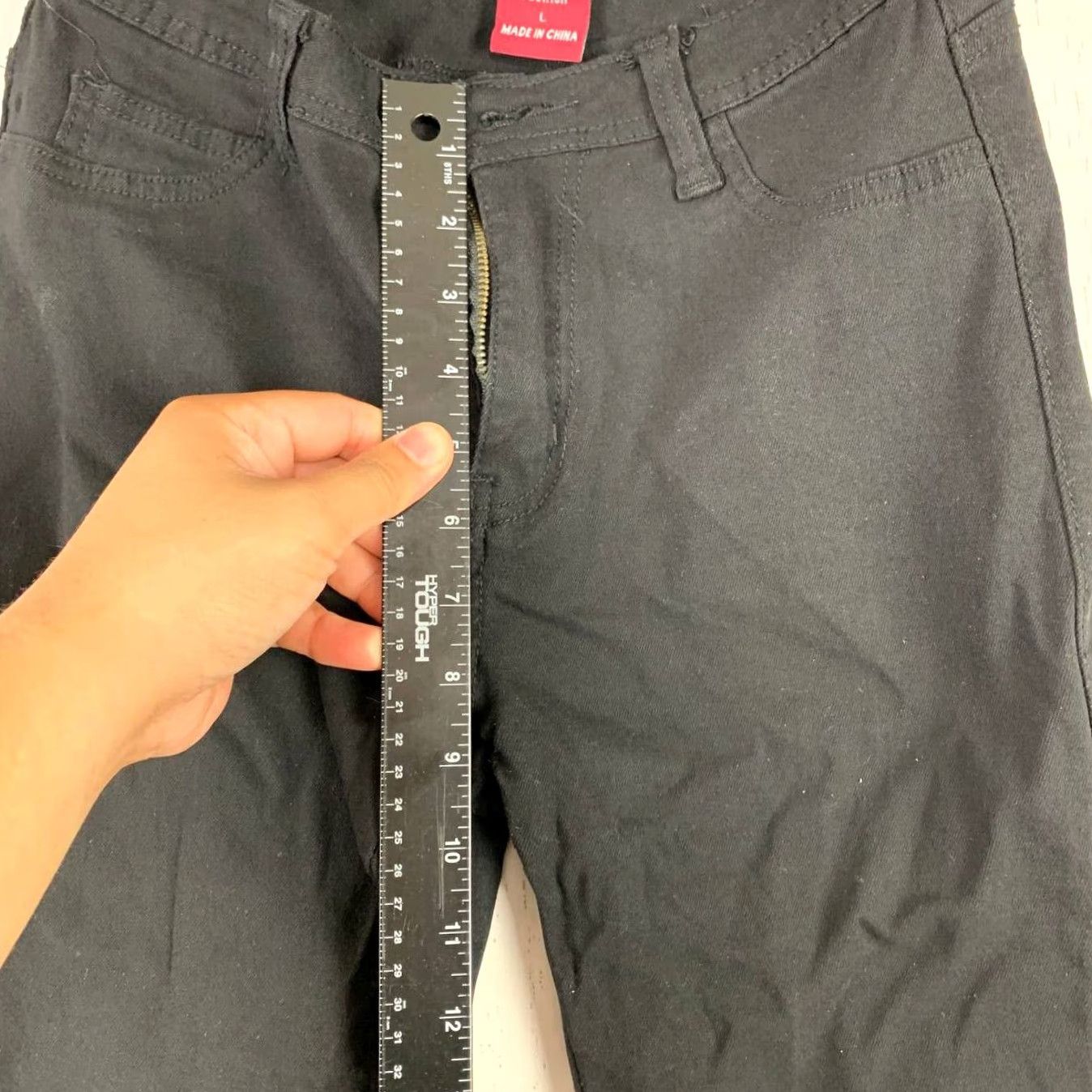 Vintage T&Y Jegging Jeans Women Black Low Rise Stretch Pants 24x28 Large L Regular Wash Dark Inseam 28" Zip Vintage No Ves Size 36" / US 14 / IT 50 - 7 Thumbnail