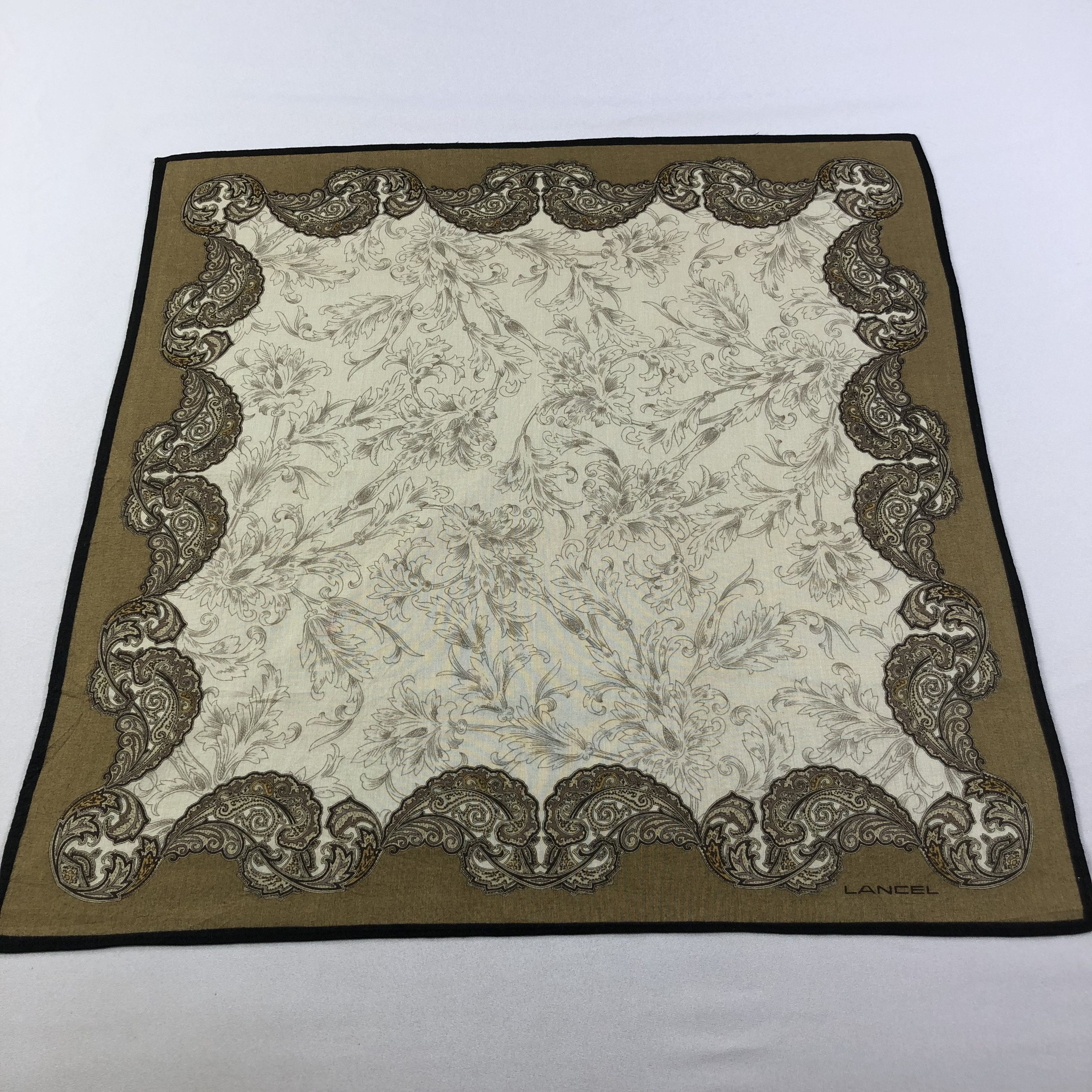 Lancel Lancel Paisley Handkerchief Neckerchief Bandana H1544 Size ONE SIZE - 2 Thumbnail