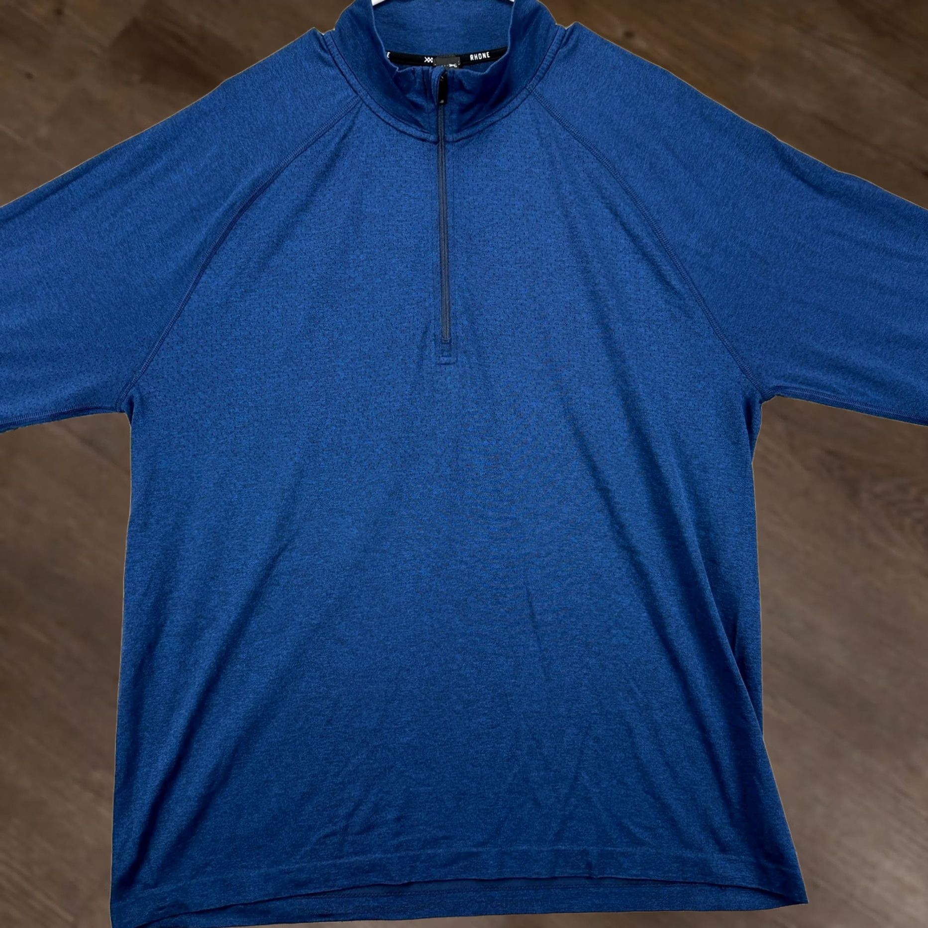 Rhone Rhone Mens Pullover Shirt XL Blue 1/4 Zip Long Sleeve Mock Neck Lightweight Casual Outdoor Logo Size US XL / EU 56 / 4 - 1 Thumbnail