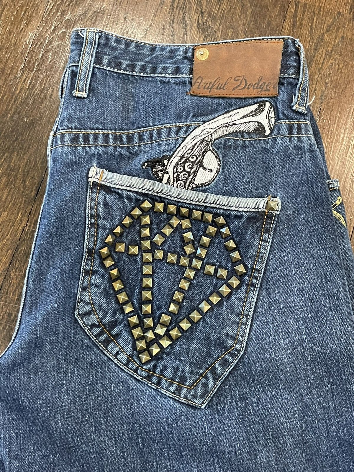 Other Rare vintage Y2K studded jeans Size US 36 / EU 52 - 4 Thumbnail