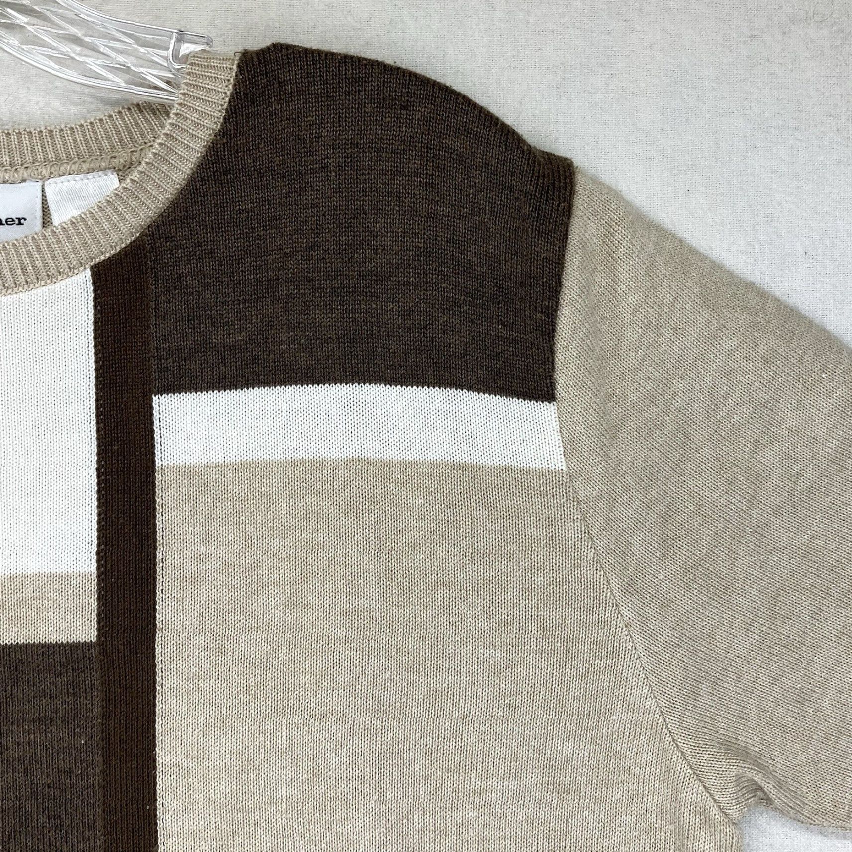 Vintage VINTAGE Alfred Dunner Women’s Sweater M Beige Geometric Pullover Knit Top 70s Retro Casual Size M / US 6-8 / IT 42-44 - 6 Thumbnail