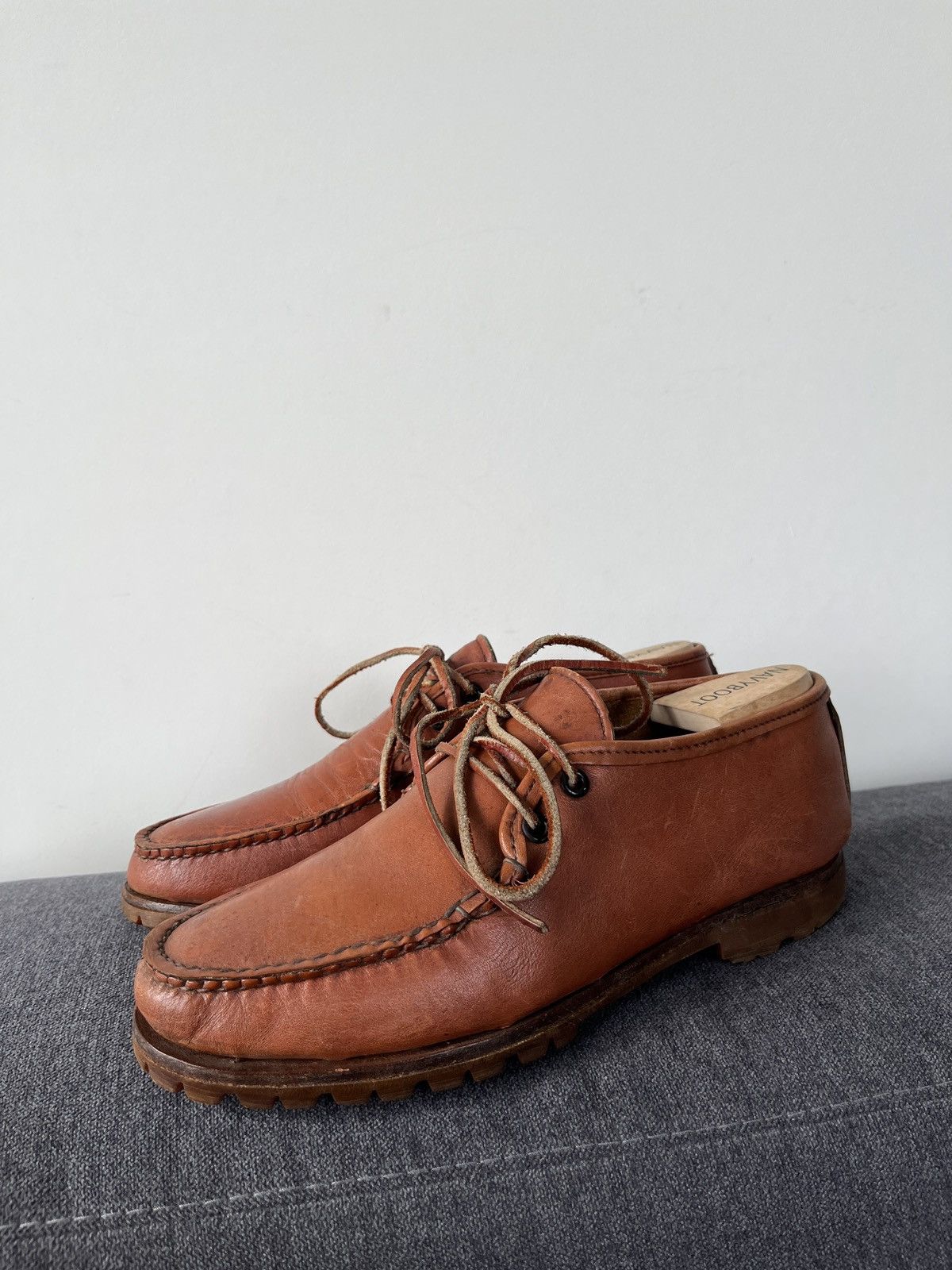 Quoddy Quoddy Handmade Leather Heritage Canoe Moccasins Boots Size US 7 / EU 40 - 10 Thumbnail