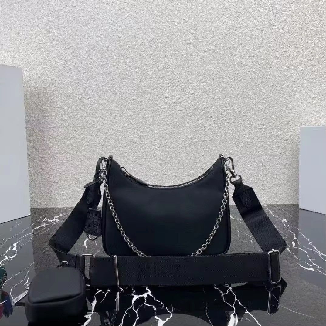 Vintage Casual Nylon Waterproof Black Small Bag Size ONE SIZE - 2 Thumbnail