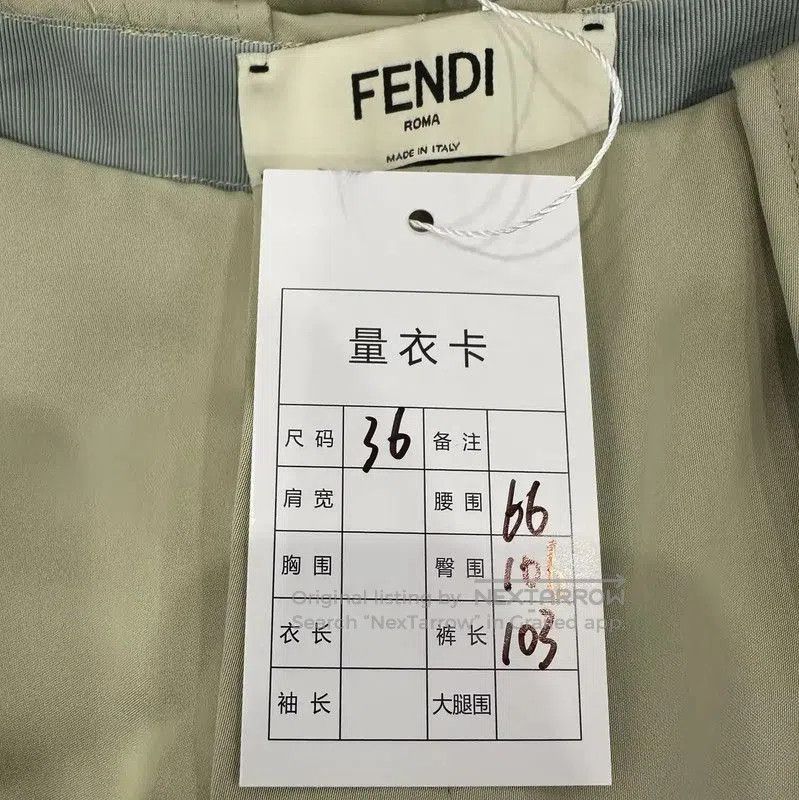 Fendi Fendi Green Polyester Casual Pants for Women . Size 22" - 8 Thumbnail