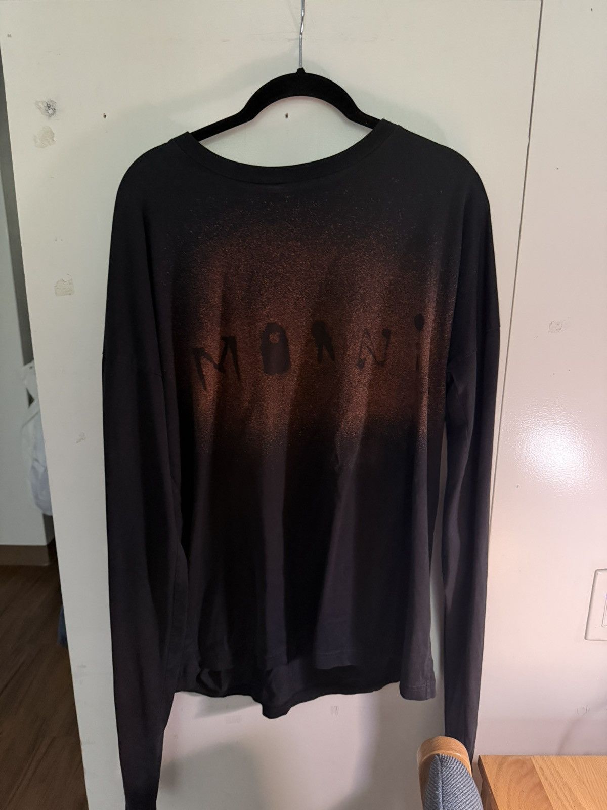 Marni Marni Black Splatter Longsleeve Tee Size US L / EU 52-54 / 3 - 1 Thumbnail