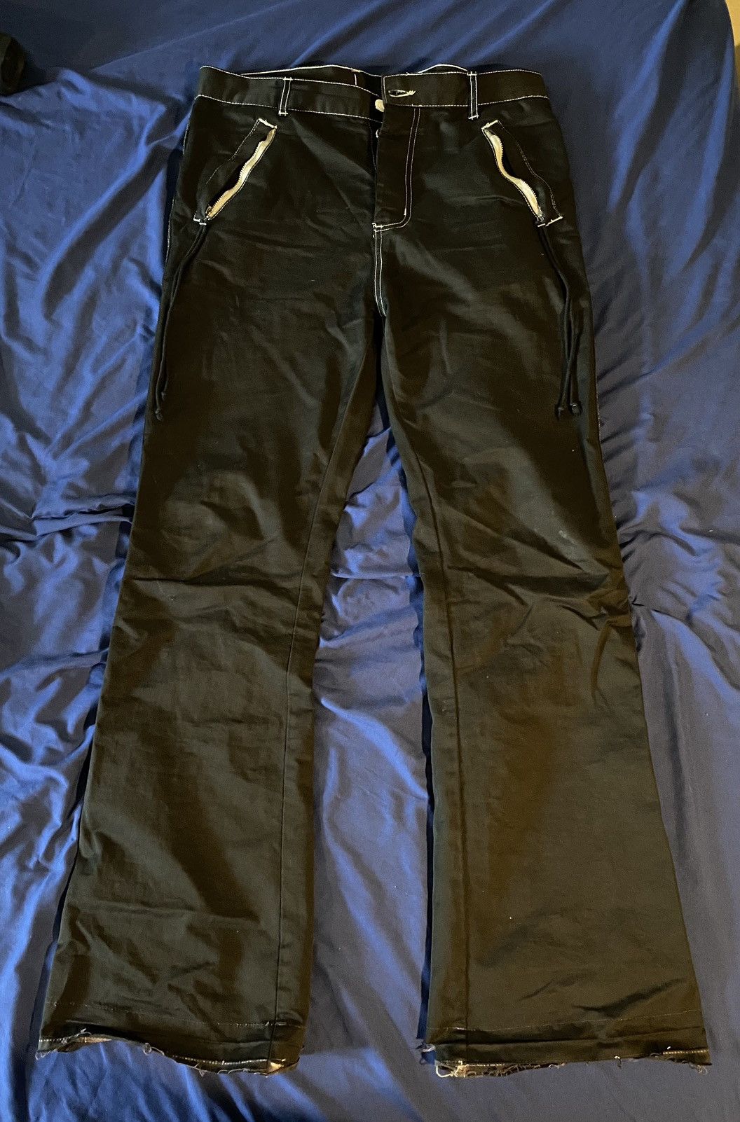 Somar 1of1 dyed black somar g75 tassel trousers Size US 34 / EU 50 - 1 Thumbnail