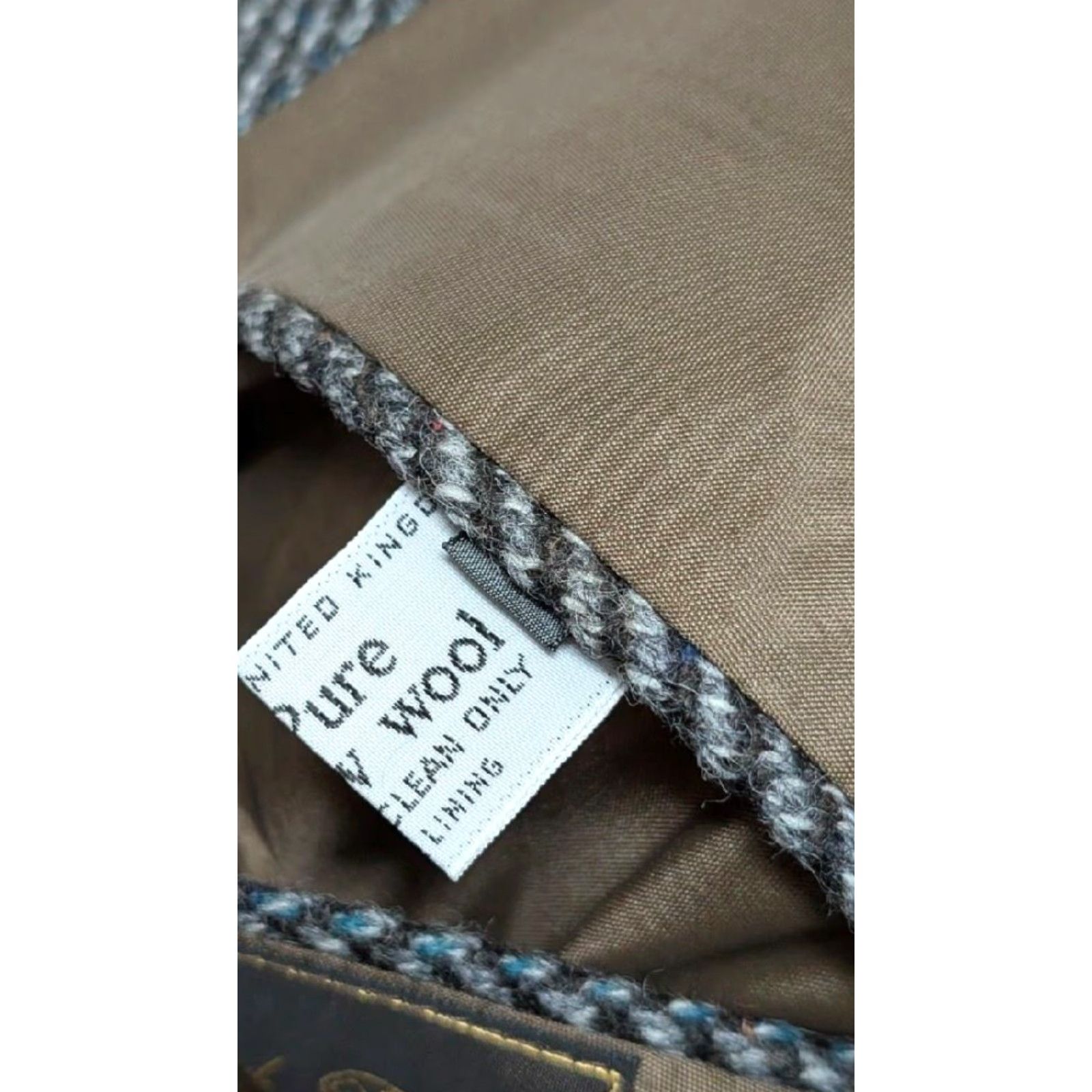 Vintage VINTAGE Brook Taverner Overcoat Tweed Donegal Wool Herringbone Gray 44 England Fleck Coat Mens Size US L / EU 52-54 / 3 - 7 Thumbnail