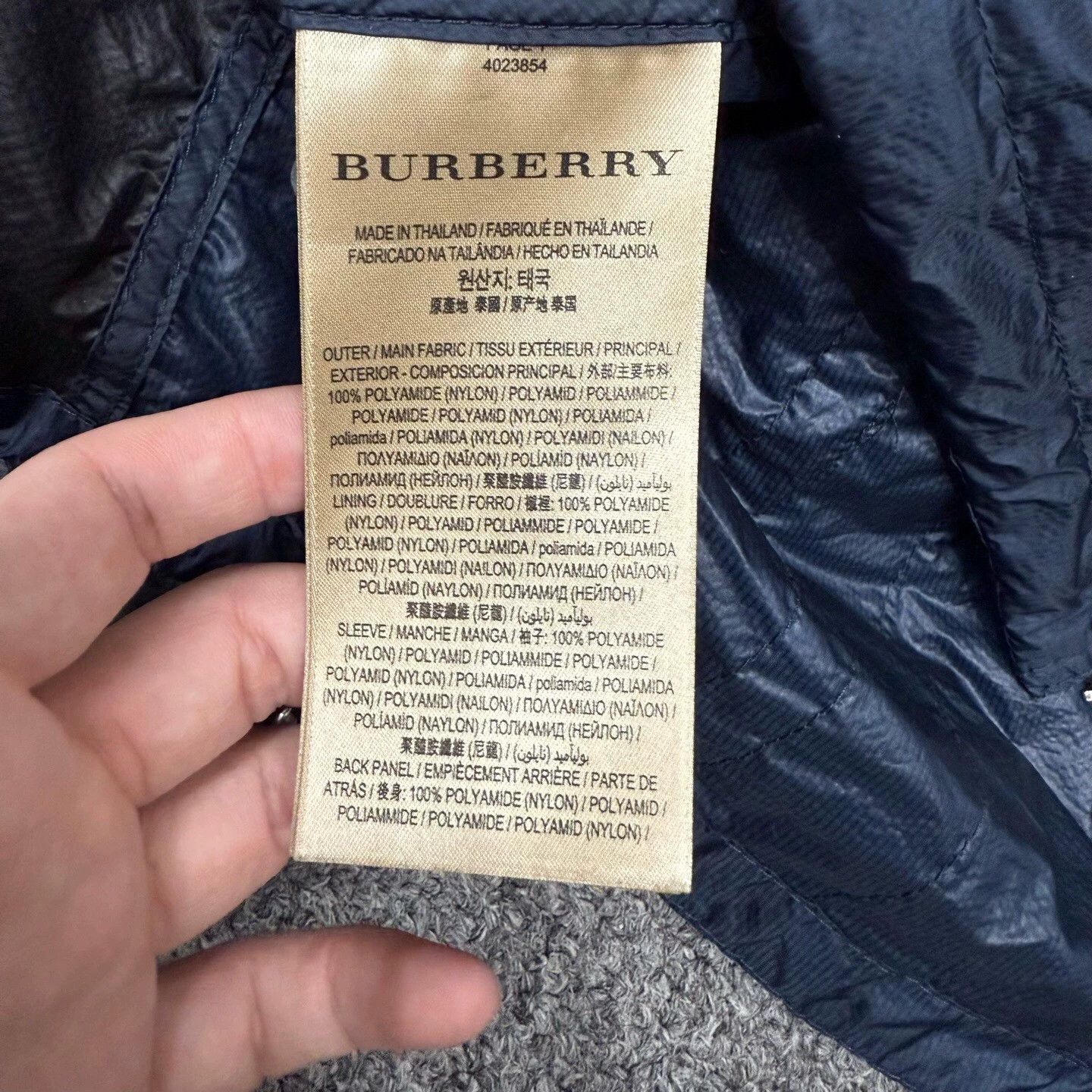 Burberry Burberry black blue colorblocked light windbreaker M Size US M / EU 48-50 / 2 - 4 Thumbnail