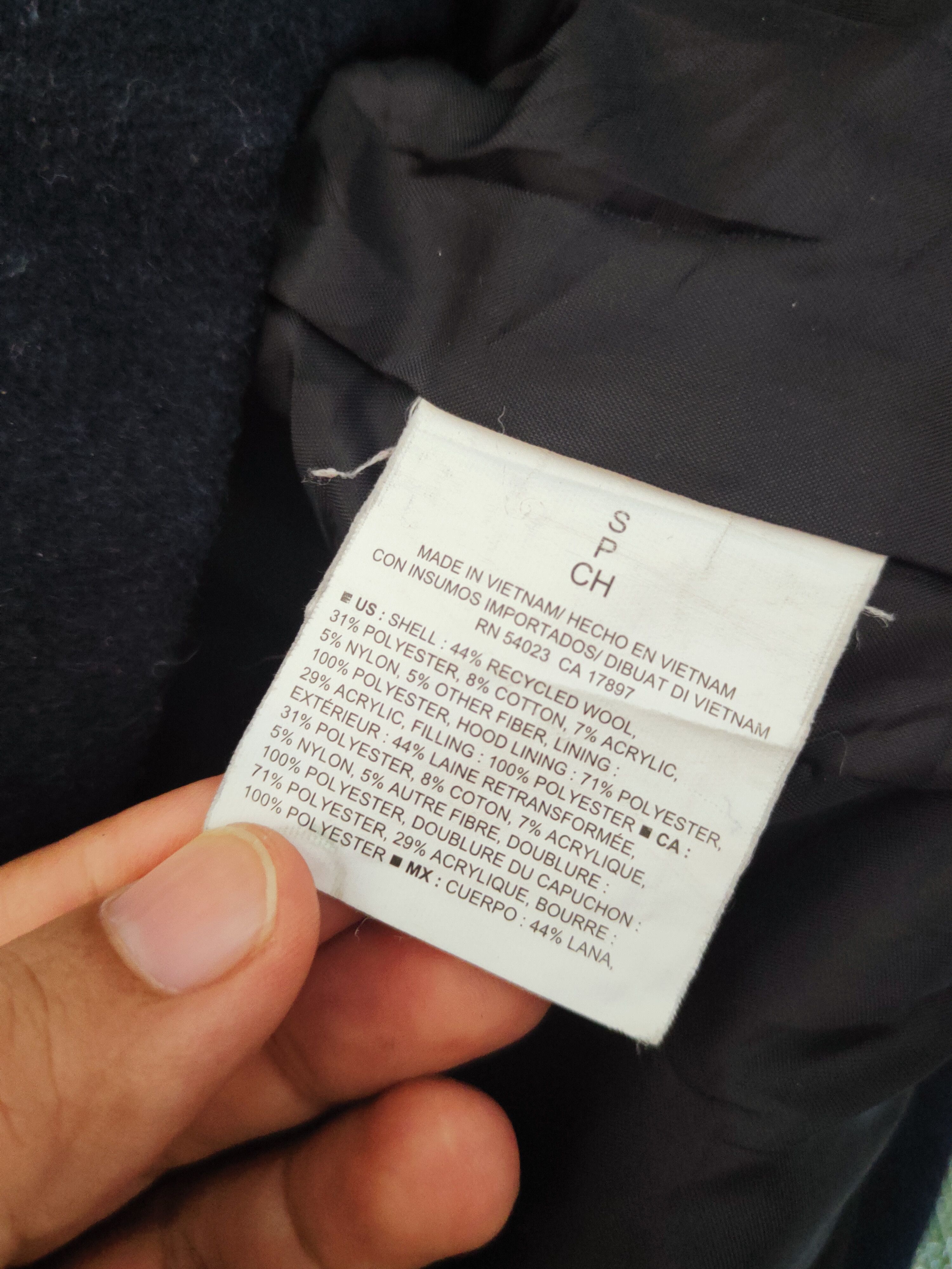 Old Navy × Vintage Vintage&rare design by Old Navy Dark Blue Wool Hoodie Coats Size US L / EU 52-54 / 3 - 12 Thumbnail