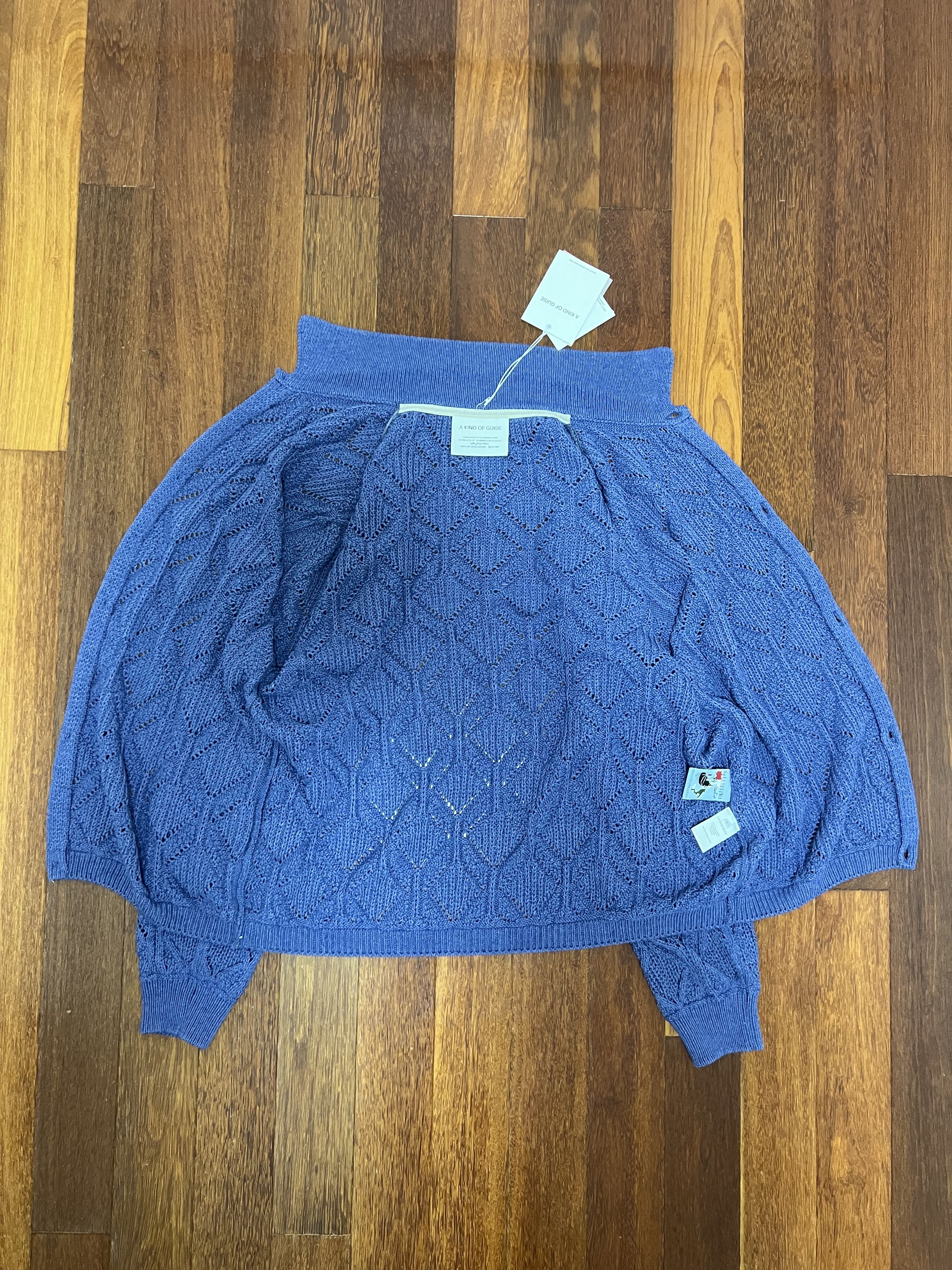 A Kind Of Guise 💚 AW23 A Kind Of Guise Per Knit Polo Jacket Blue Melange Size US L / EU 52-54 / 3 - 9 Thumbnail
