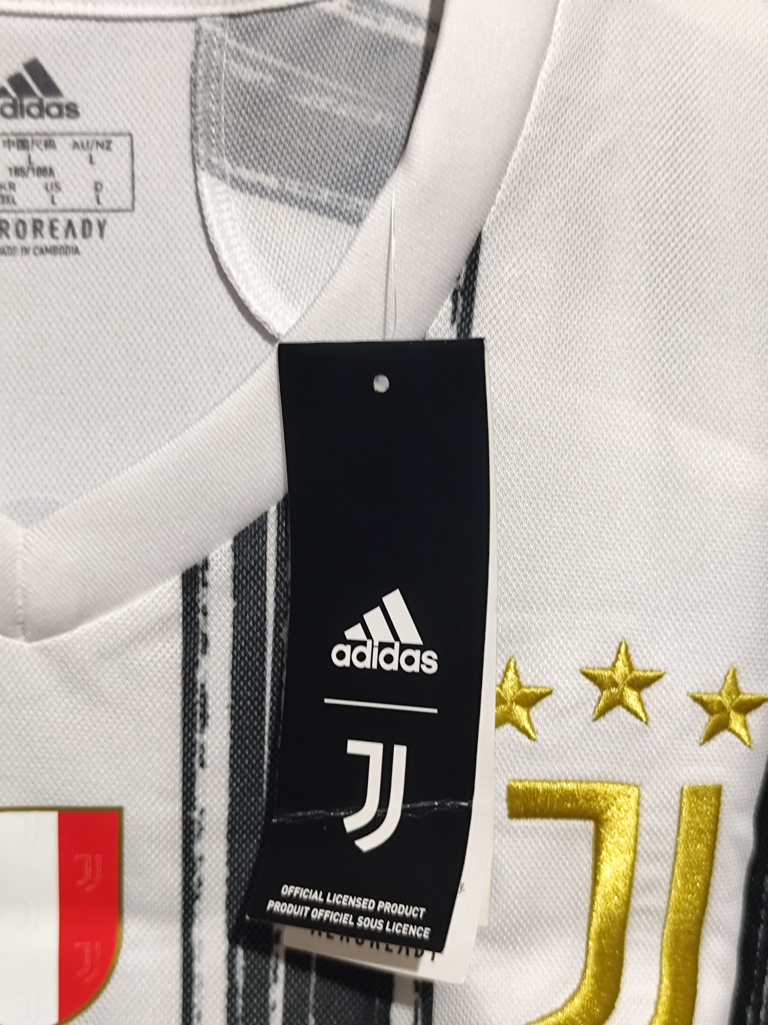 Adidas Adidas x Juventus #7 Cristiano Ronaldo 2020/2021 Home Jersey Size US L / EU 52-54 / 3 - 11 Thumbnail