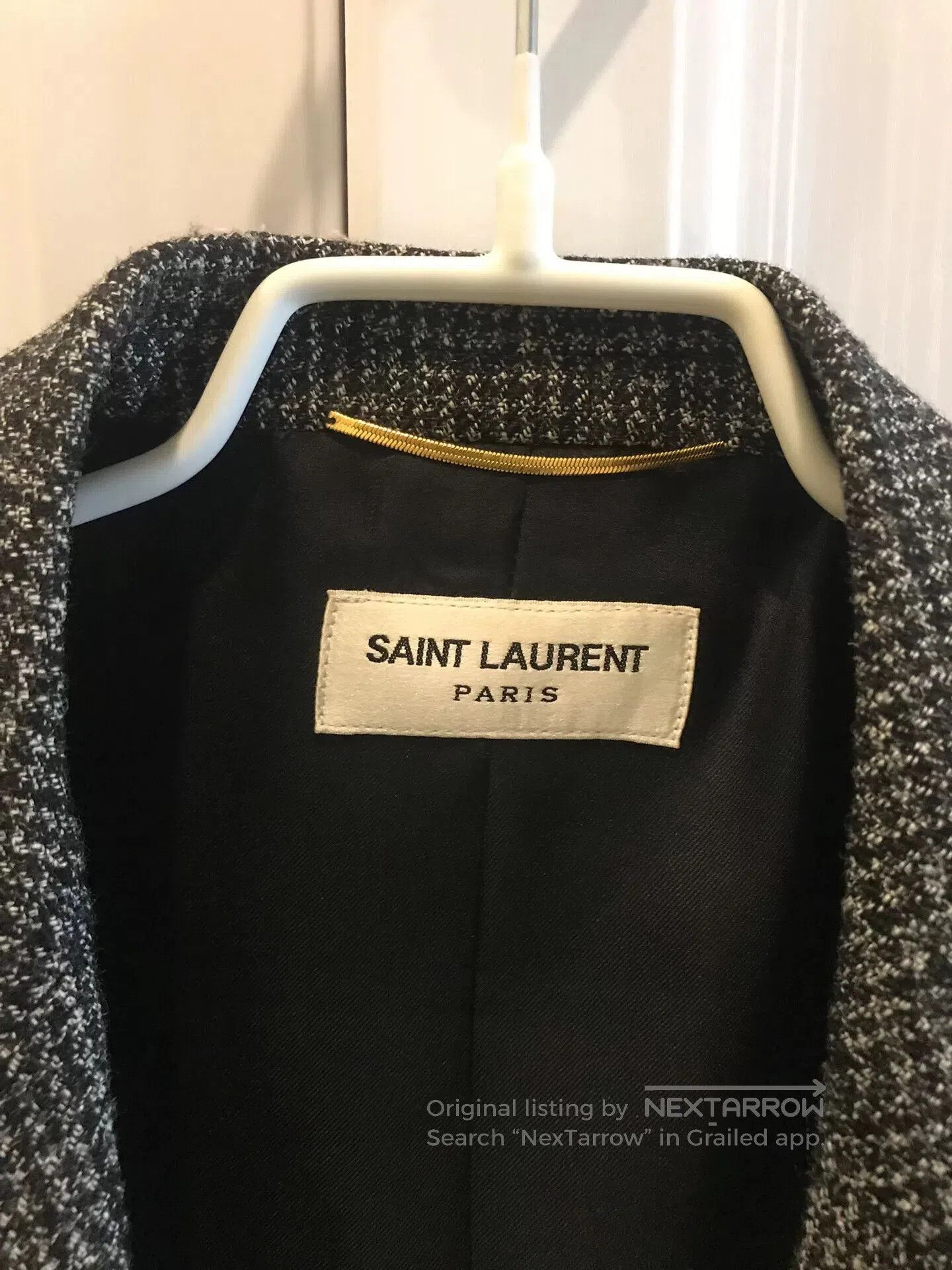 Saint Laurent Paris Saint Laurent Houndstooth Wool Blazer. Size S / US 4 / IT 40 - 2 Thumbnail