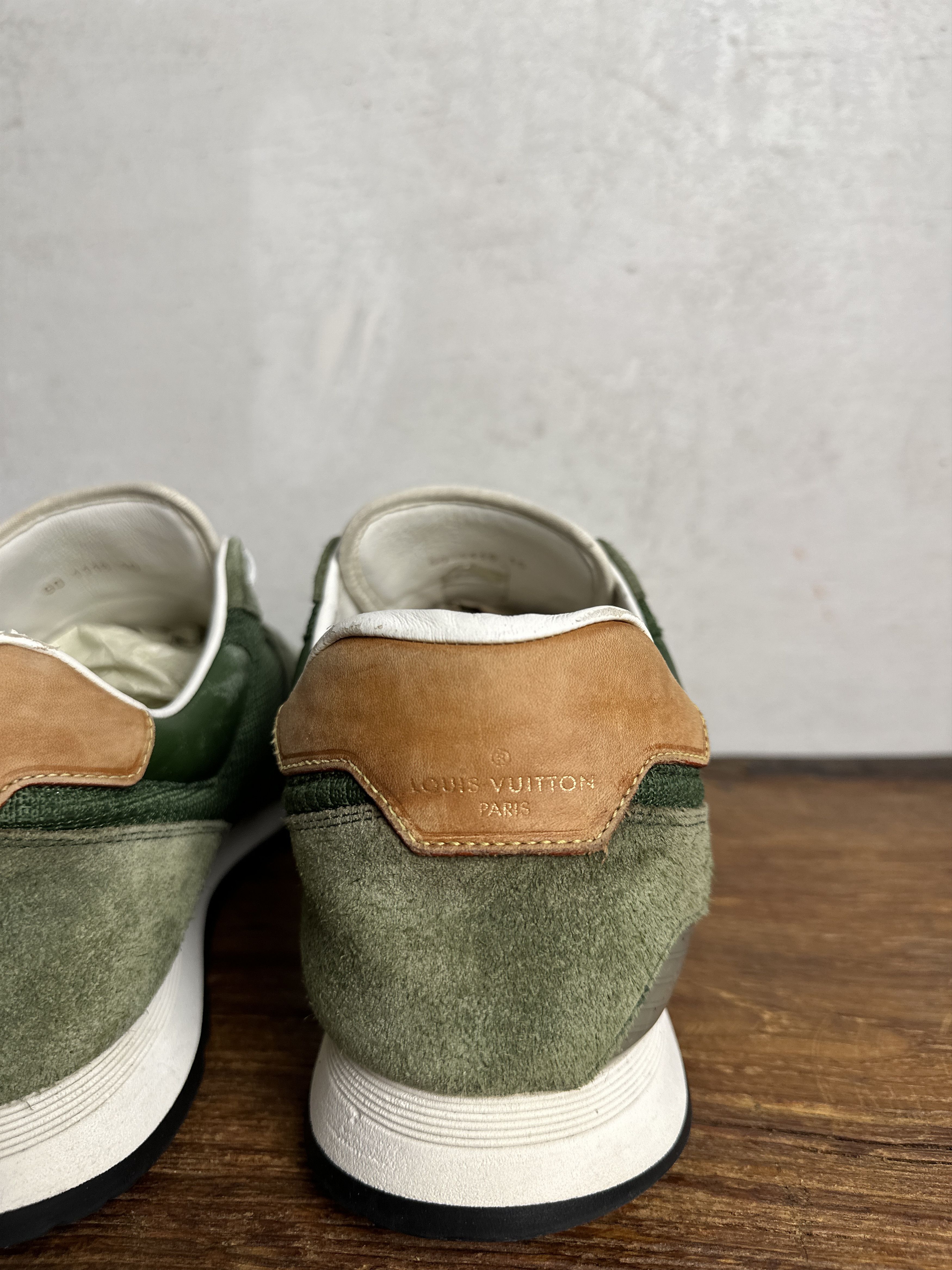 Louis Vuitton Louis Vuitton Green Sewed Abbesses Sneakers Size US 10 / EU 43 - 5 Thumbnail