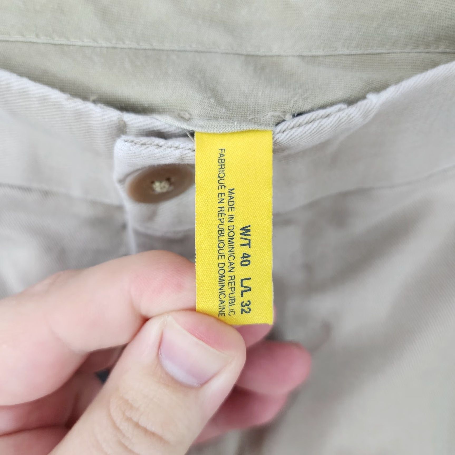 Vintage Cabela's Men's Beige Pleated Straight Cuffed Dress Pants - 40x32 Mens Size US 40 / EU 56 - 3 Thumbnail