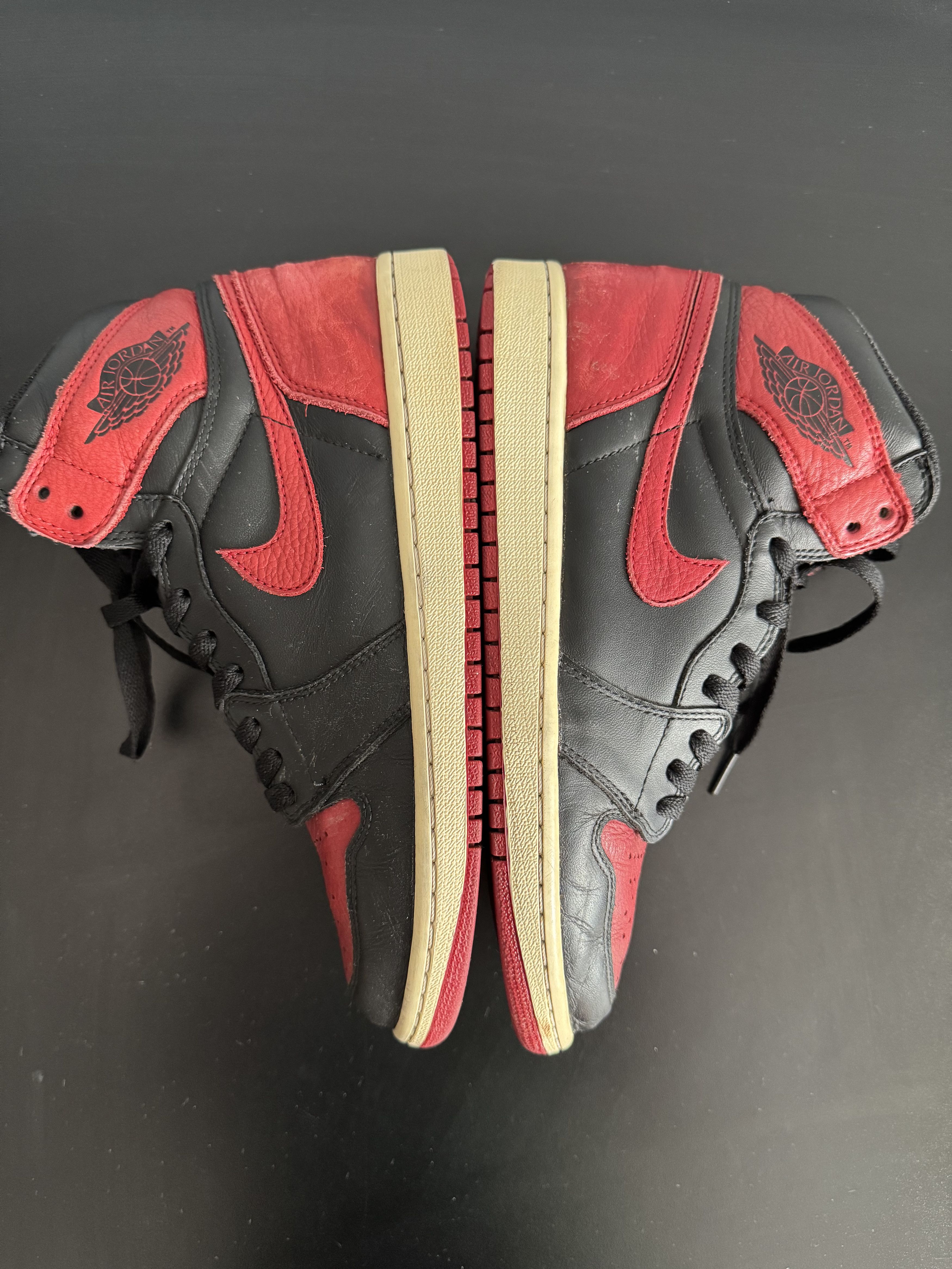 Nike Nike Air Jordan 1 Retro High Bred Banned 2016 OG Red Black Size US 9 / EU 42 - 6 Thumbnail
