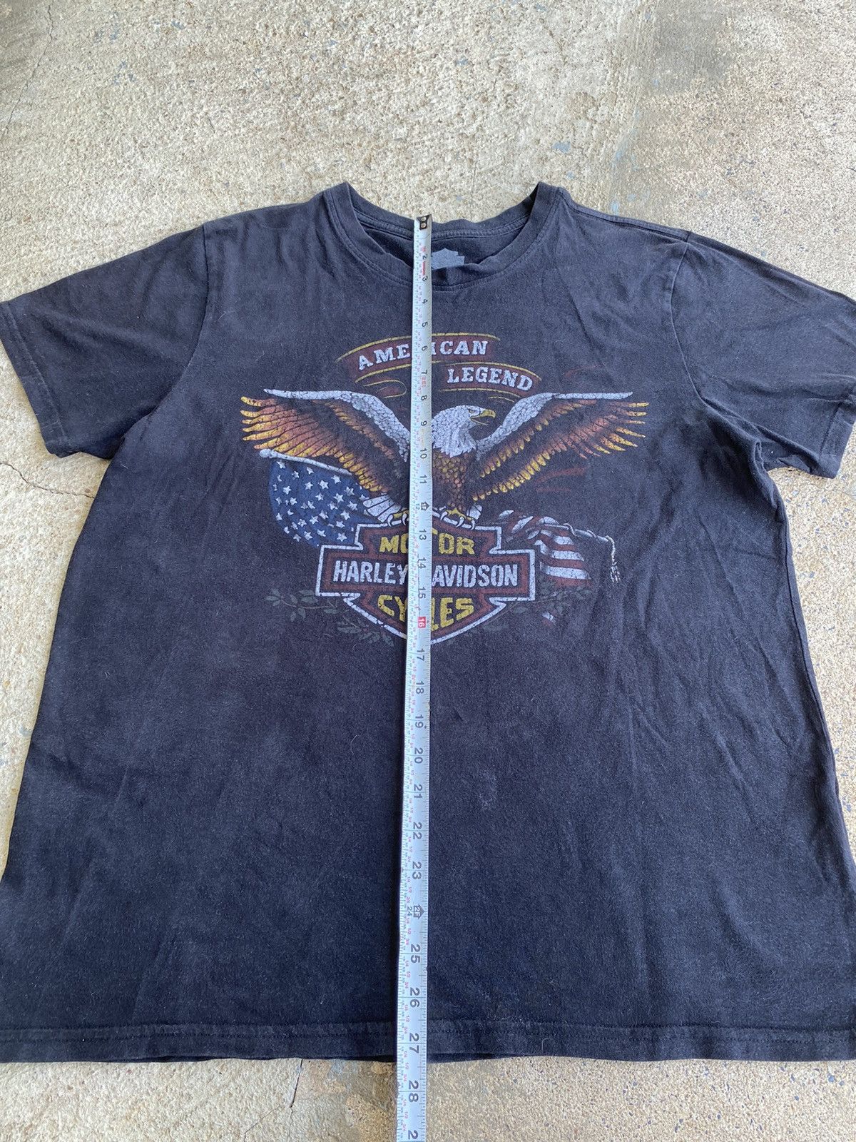 Harley Davidson × Vintage Vintage Y2K Harley Davidson Eagle Essential Faded Shirt Size US L / EU 52-54 / 3 - 8 Thumbnail