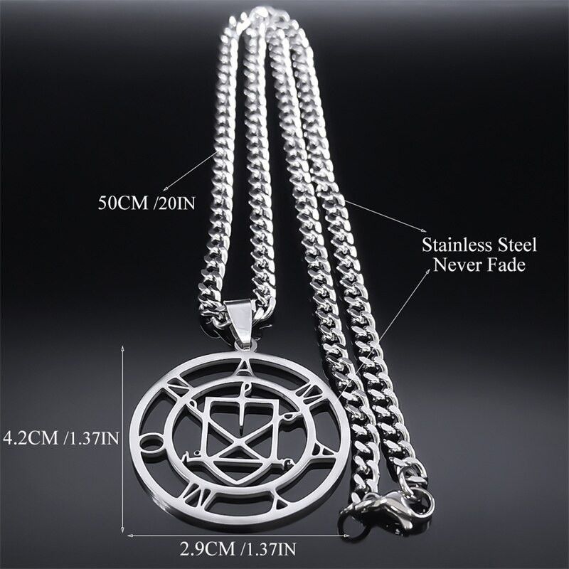 Other Sigil of Amaymon Lucifer Pendant Charms Stainless Necklace Size ONE SIZE - 4 Thumbnail