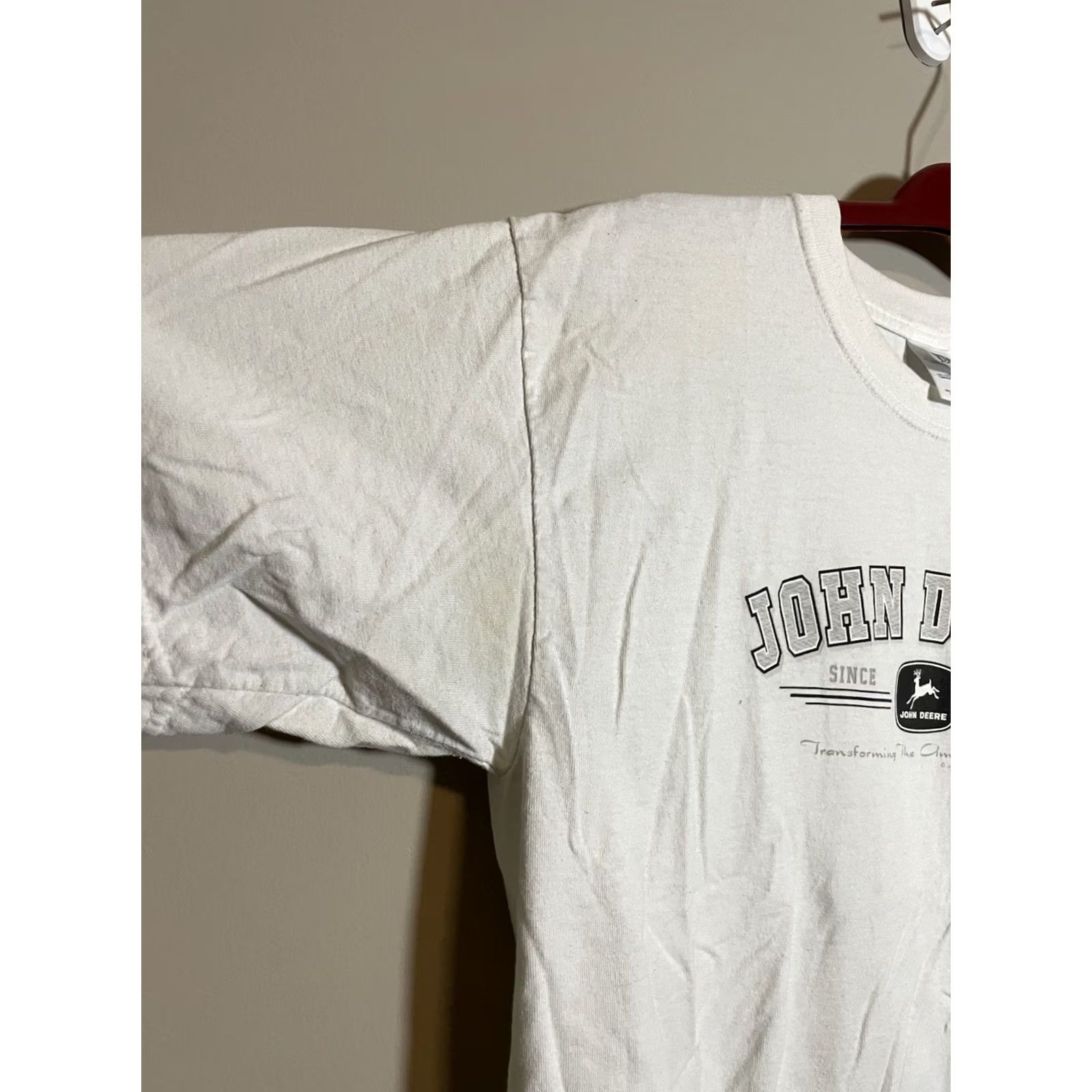 John Deere John Deere T-Shirt White Transforming The American Farm Size L (C413) Size US L / EU 52-54 / 3 - 5 Thumbnail