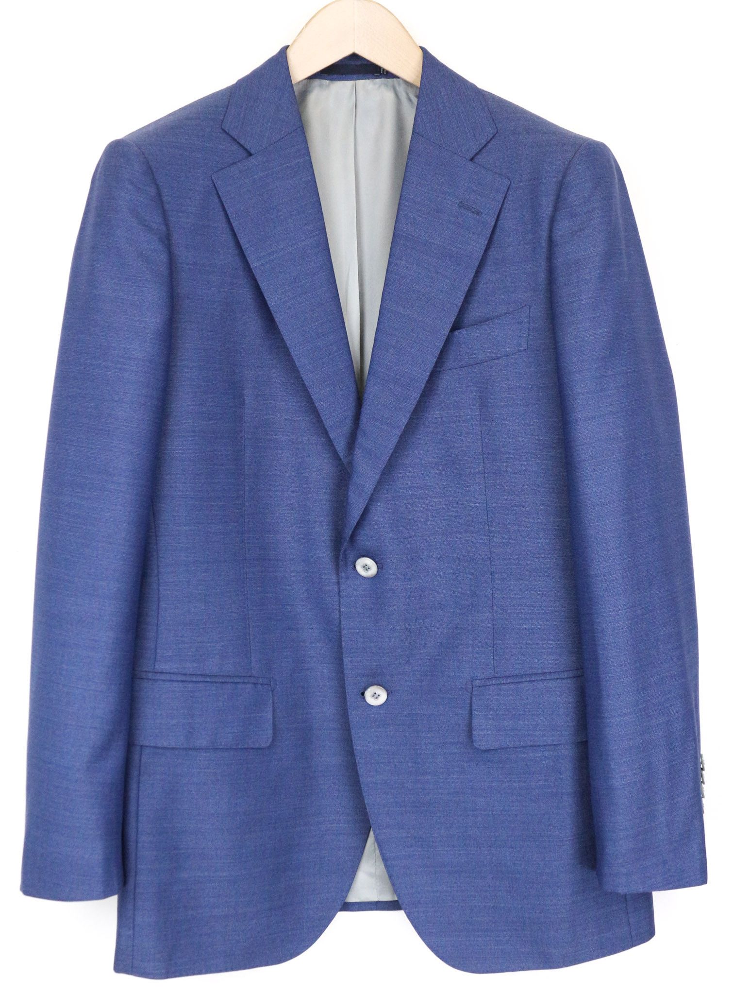 Suitsupply LAZIO UK38R Wool Super 110's Blue 2 Piece Suit 78991 Size 38R - 1 Thumbnail