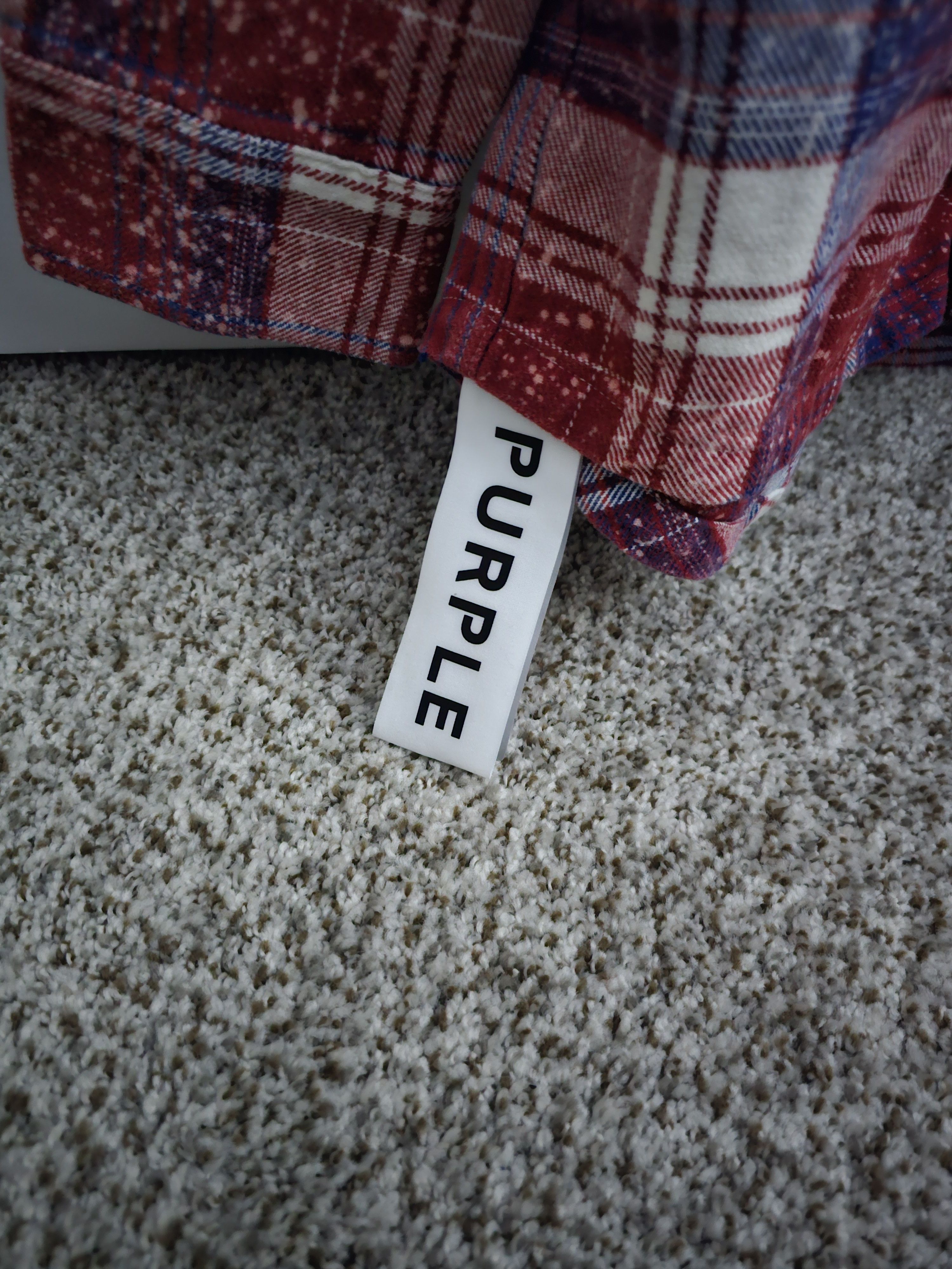 Purple Brand Purple Brand Long Sleeve Logo Flannel Buttondown Shirt Size US M / EU 48-50 / 2 - 3 Thumbnail