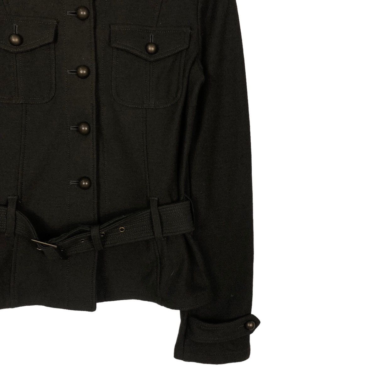 Japanese Brand Cropped Biker Jacket Wool Lounie Japan Bondage Issey Miyake Size M / US 6-8 / IT 42-44 - 5 Thumbnail
