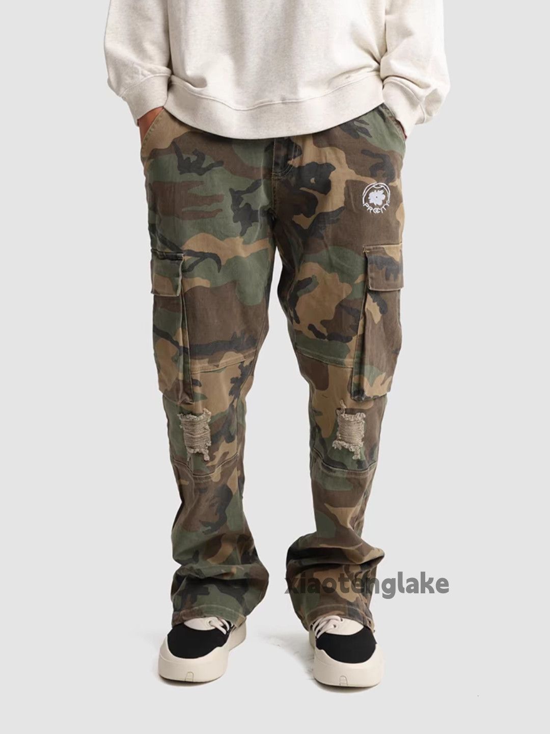Designer × Japanese Brand × Vintage utility military loose camo cargo skate hiphop pants Size US 31 - 3 Thumbnail
