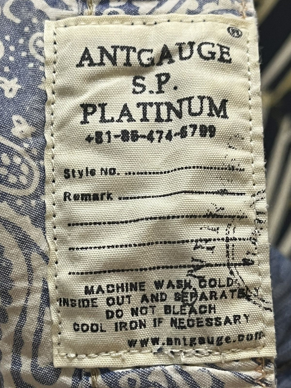 Antigua Vintage Antgauge Cargo Carpenter Distressed Denim Size US 30 / EU 46 - 11 Thumbnail