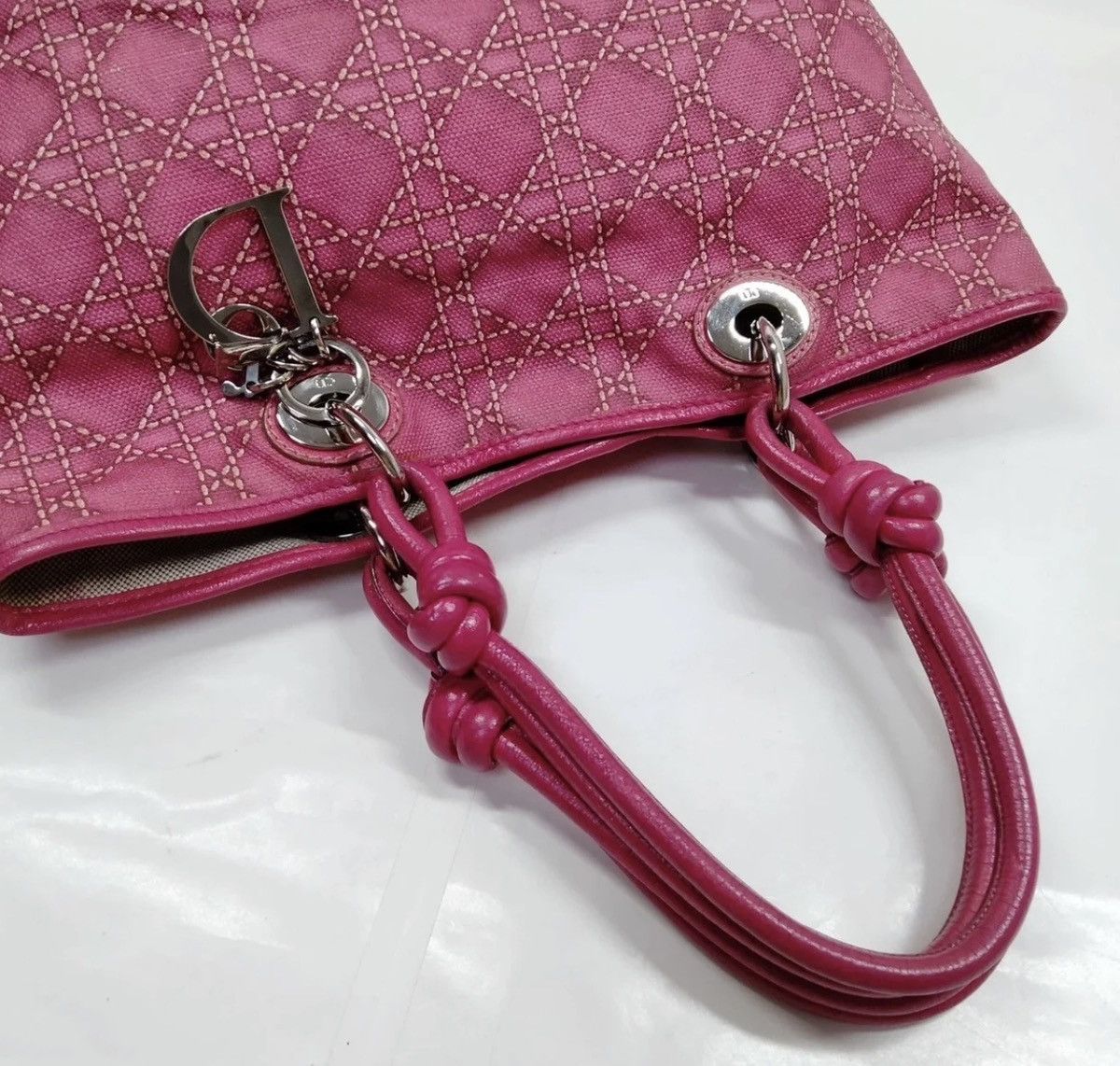 Dior Dior Pink Cannage Size ONE SIZE - 2 Thumbnail