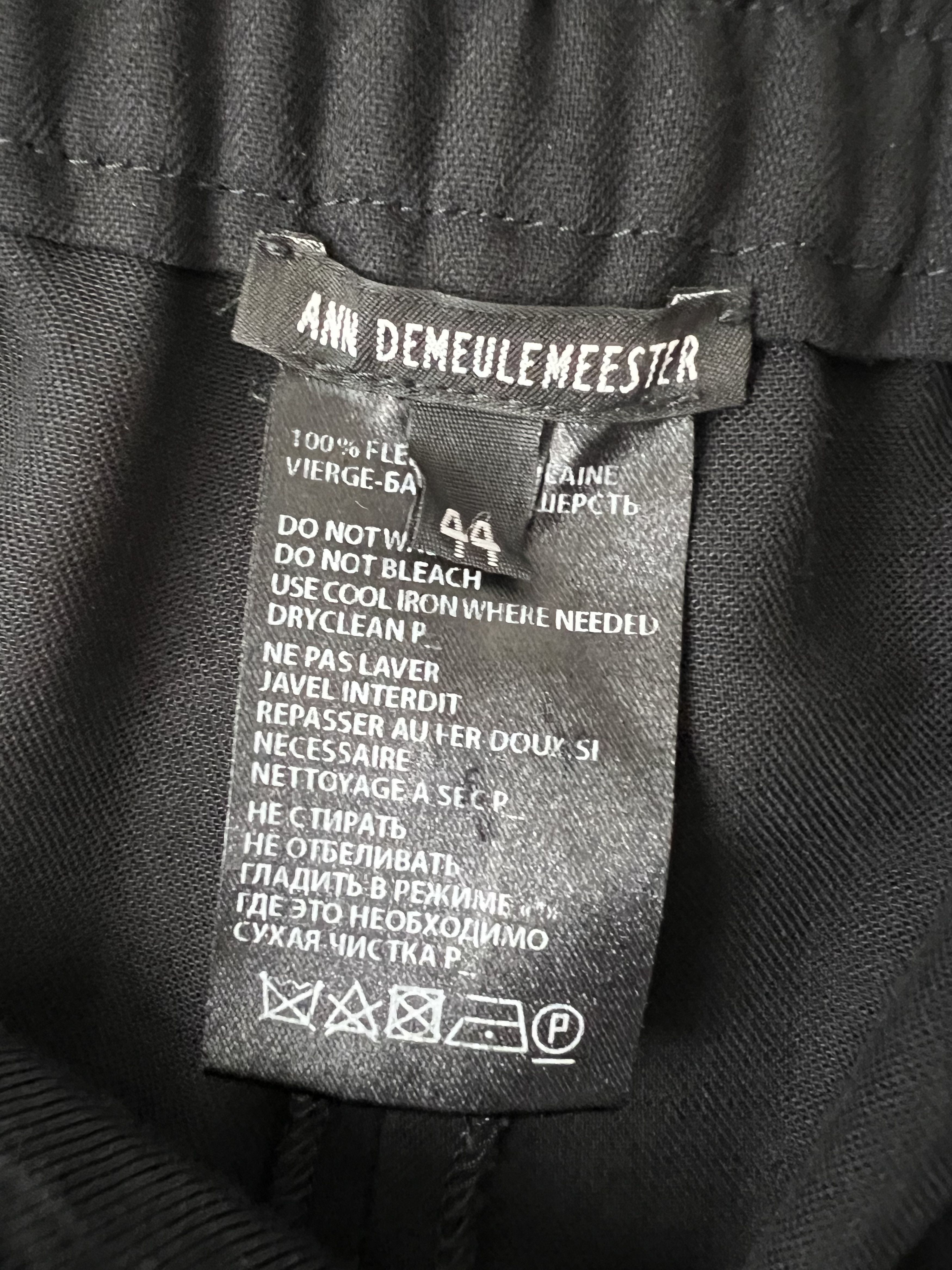 Ann Demeulemeester S/S 18 Forever Kids Black Pants Size 30" / US 8 / IT 44 - 5 Thumbnail