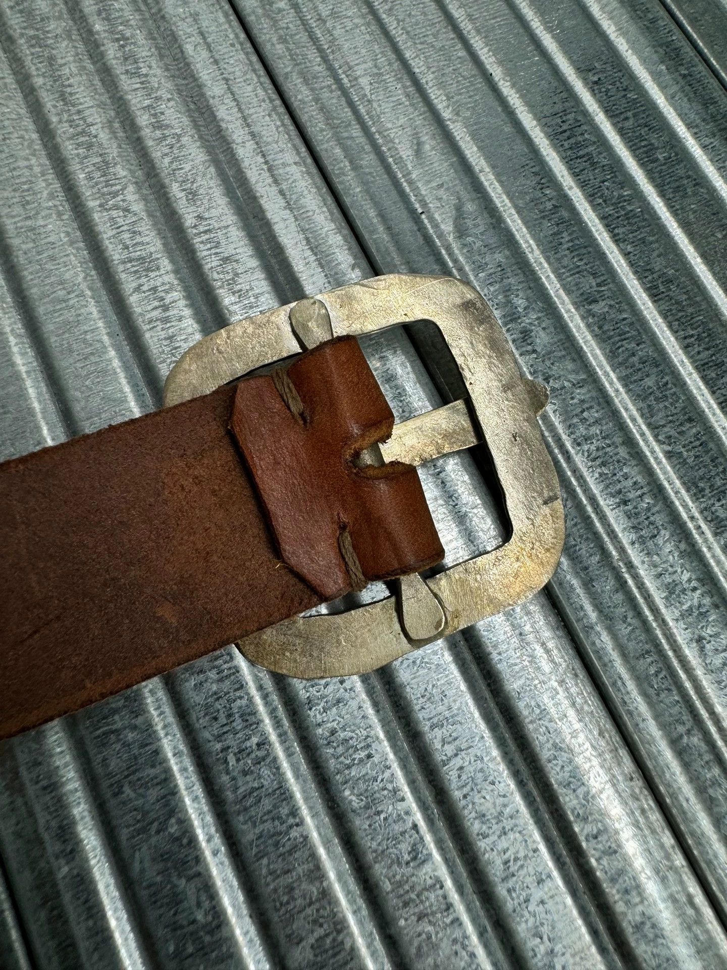 Ma+ maurizio amadei m.a+ silver cross belt RUST m new Size ONE SIZE - 5 Thumbnail