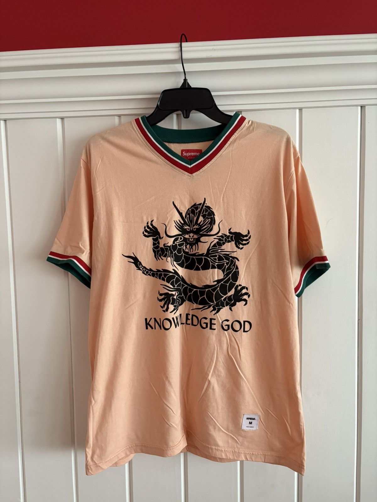 Supreme Supreme Knowledge God V-Neck Tee Size US M / EU 48-50 / 2 - 1 Preview
