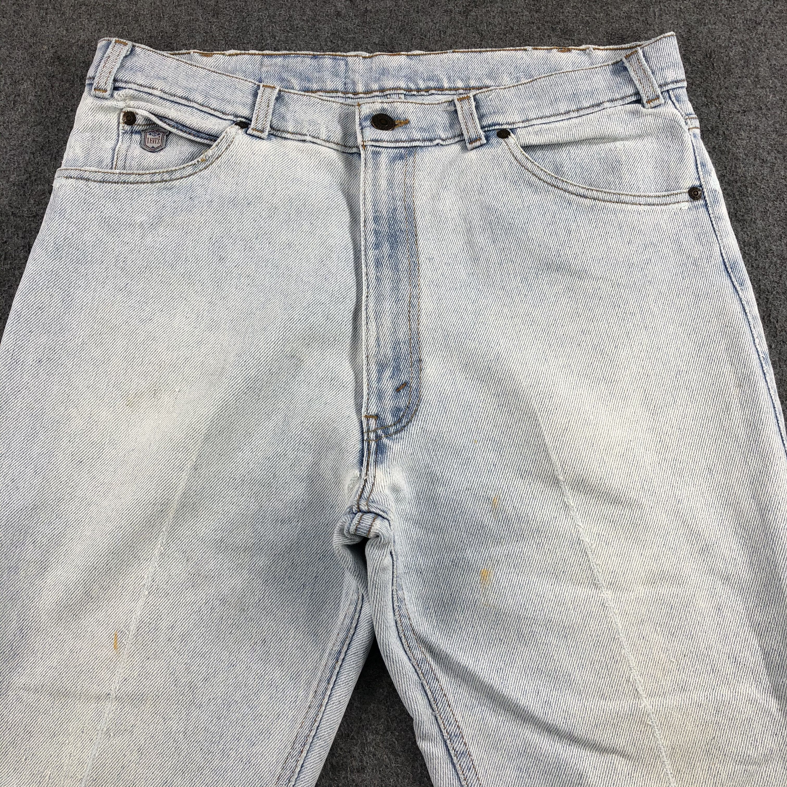 Levi's 90s Vintage Light Wash Levis Jeans-J1687 Size US 34 / EU 50 - 3 Thumbnail