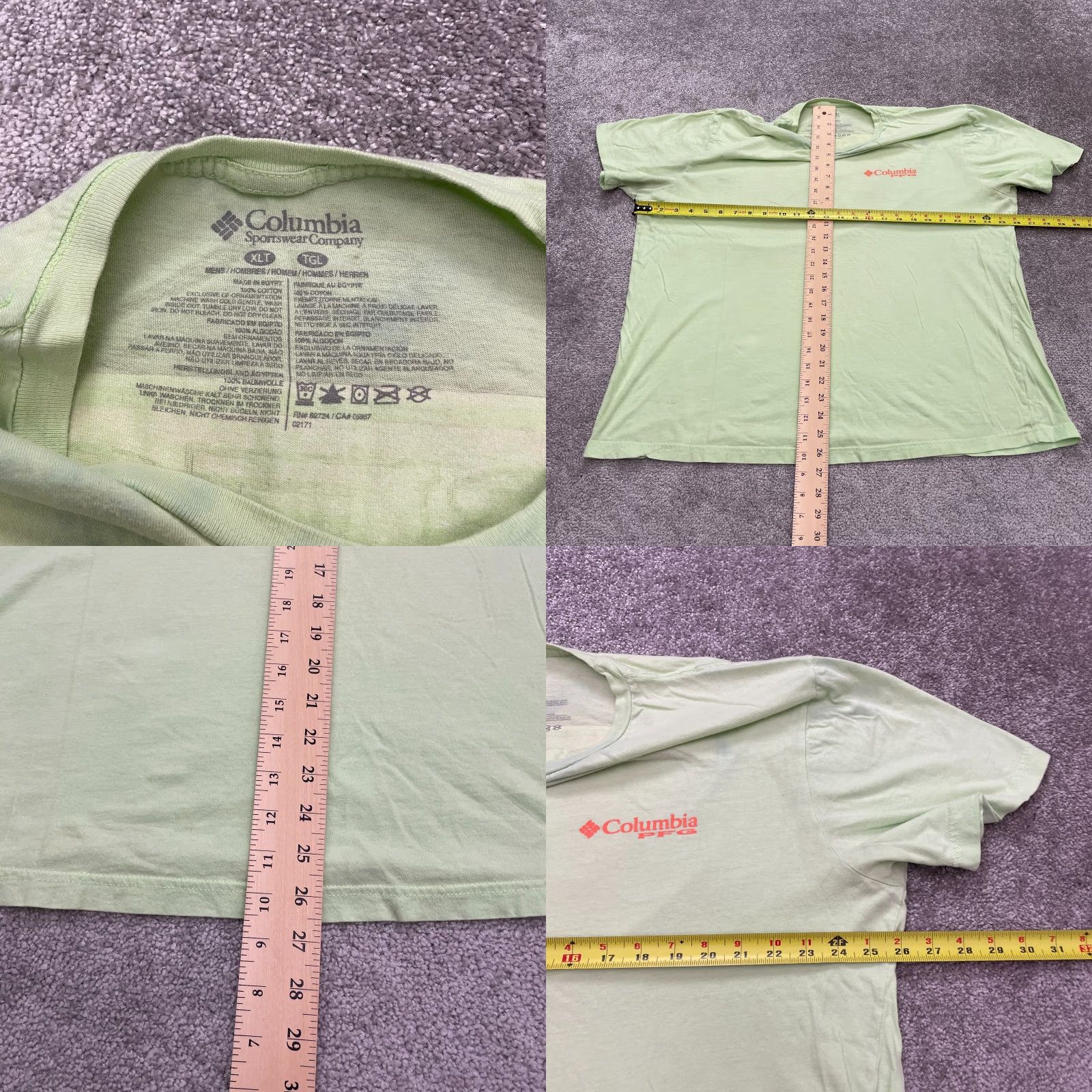 Vintage Columbia PFG Graphic T-Shirt Mens XLT Green Casual Tee Outdoor Short Sleeve Size US XL / EU 56 / 4 - 8 Thumbnail