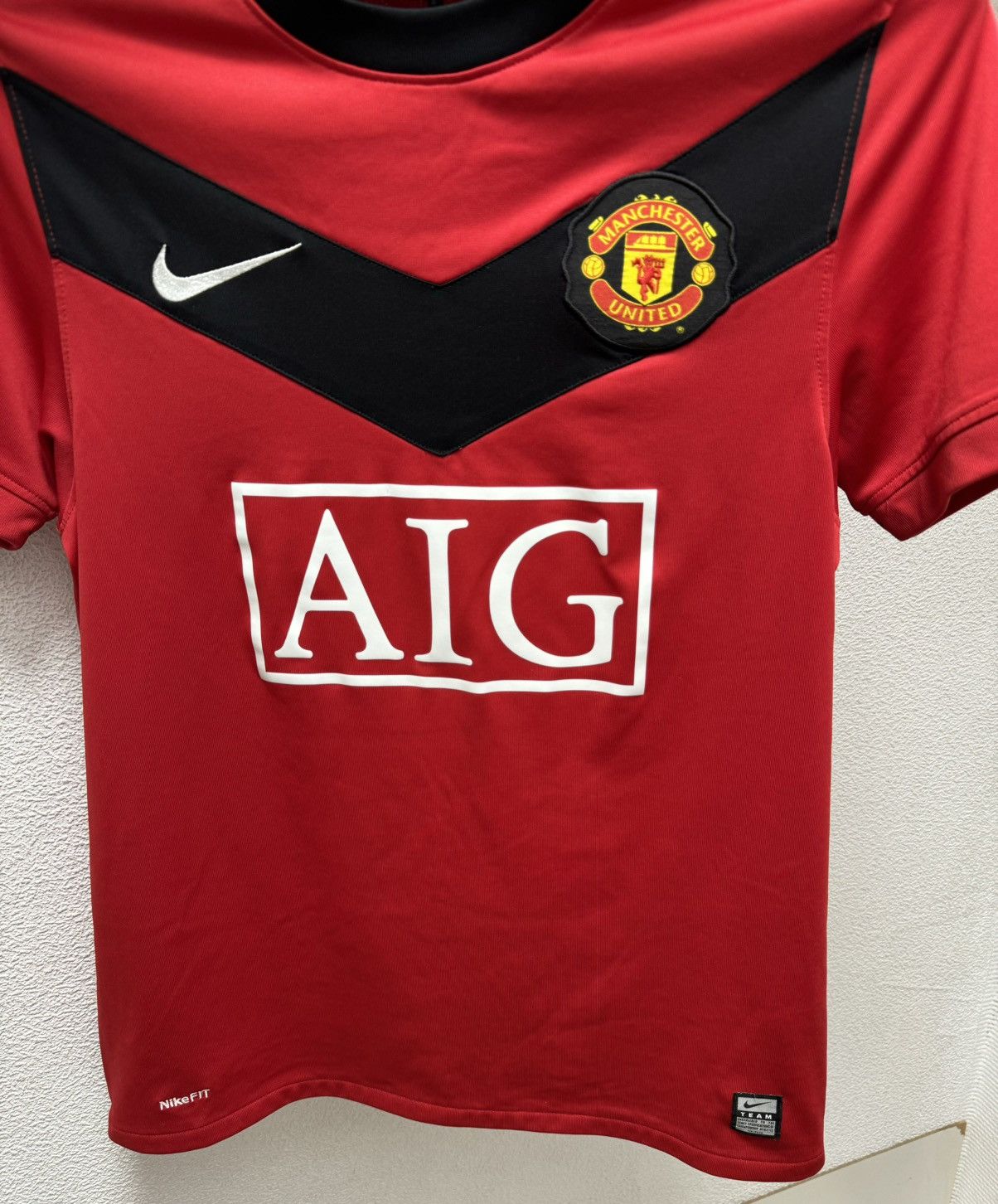 Nike Manchester united AIG red soccer jersey S 2009/10 Home Size US S / EU 44-46 / 1 - 6 Thumbnail