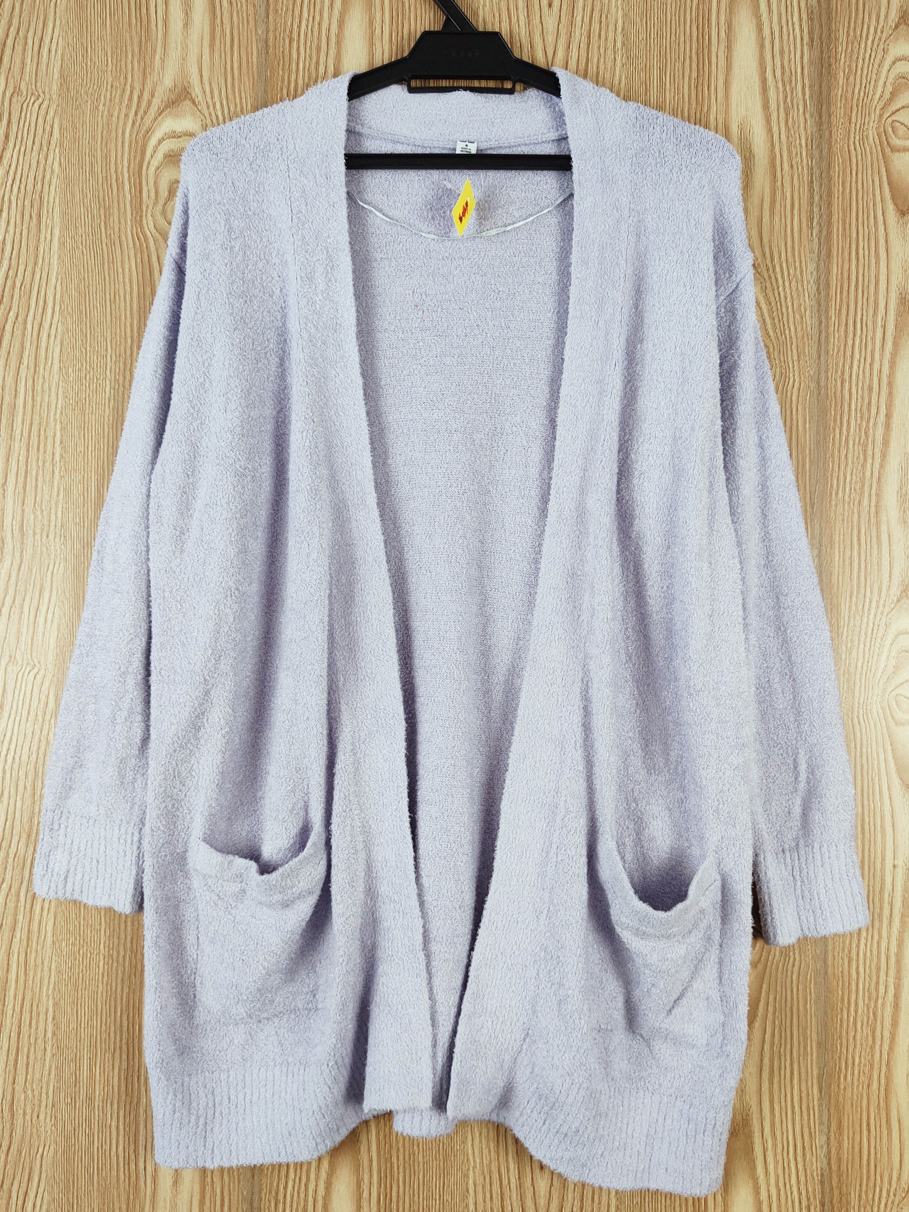 Japanese Brand Uniqlo Purple Knitwear fleece fur Cardigan #W474 Size M / US 6-8 / IT 42-44 - 1 Thumbnail