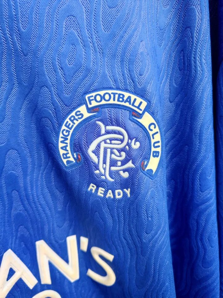 Vintage 1990-92 GLASGOW RANGERS FOOTBALL Kit SHIRT SOCCER JERSEY Size US XL / EU 56 / 4 - 2 Thumbnail