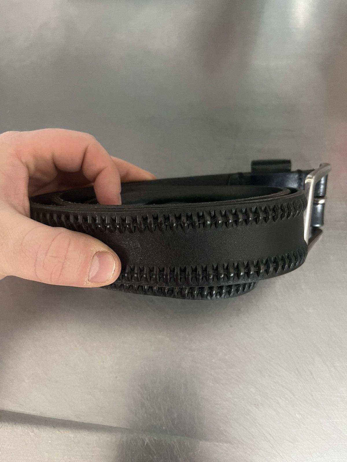 Kenneth Cole Kenneth Cole Leather Belt Braided Size 34 - 3 Thumbnail