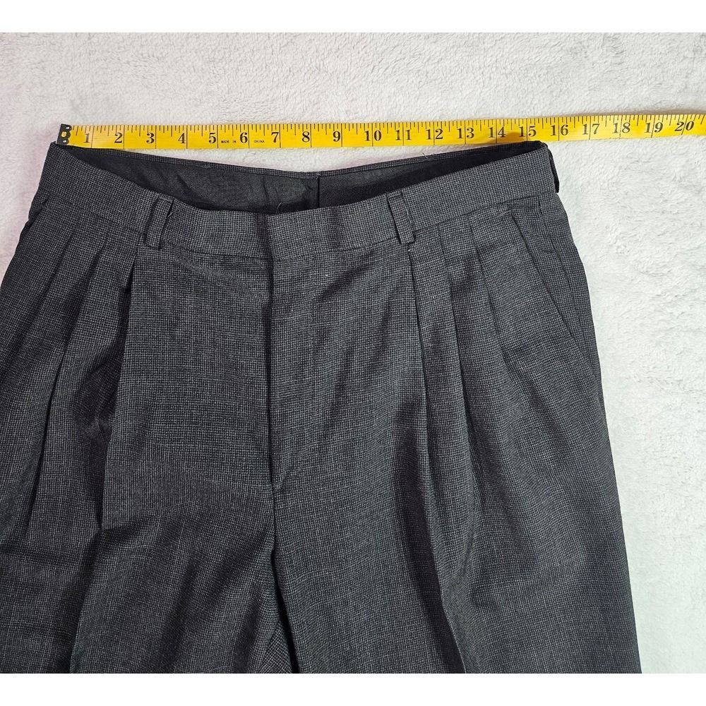 City Streets City Streets Mens Charcoal Grey Double Breasted Pleated Size 46R - 3 Thumbnail