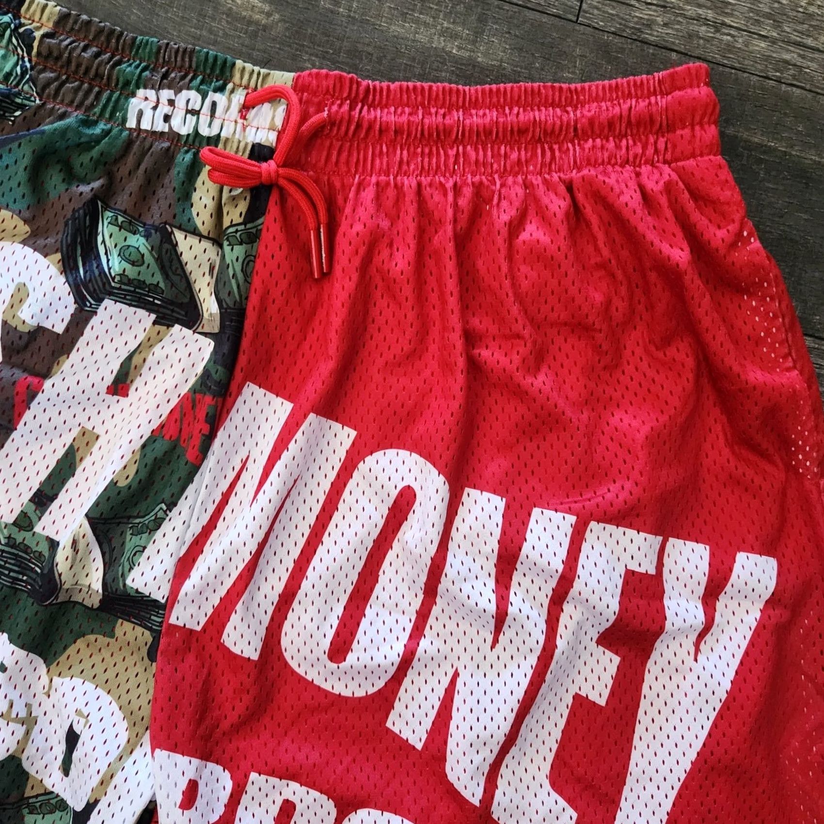 Vintage Headgear Classics Basketball Shorts 3XL Hip Hop Y2k Wayne Red Camo Mens Size US 39 - 3 Thumbnail