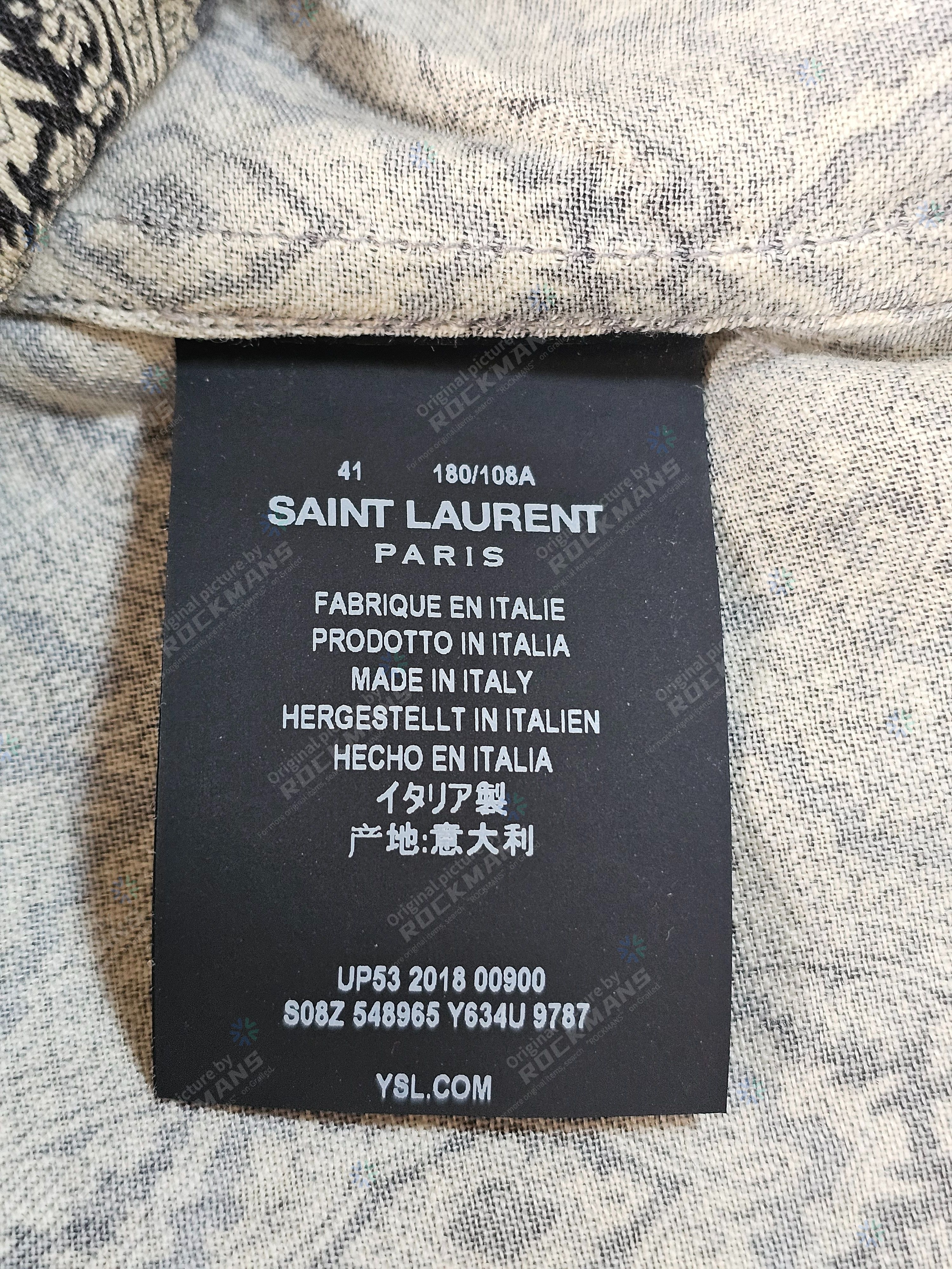Saint Laurent Paris Saint Laurent laces SS short shirt wool Size 41 Size US L / EU 52-54 / 3 - 5 Thumbnail