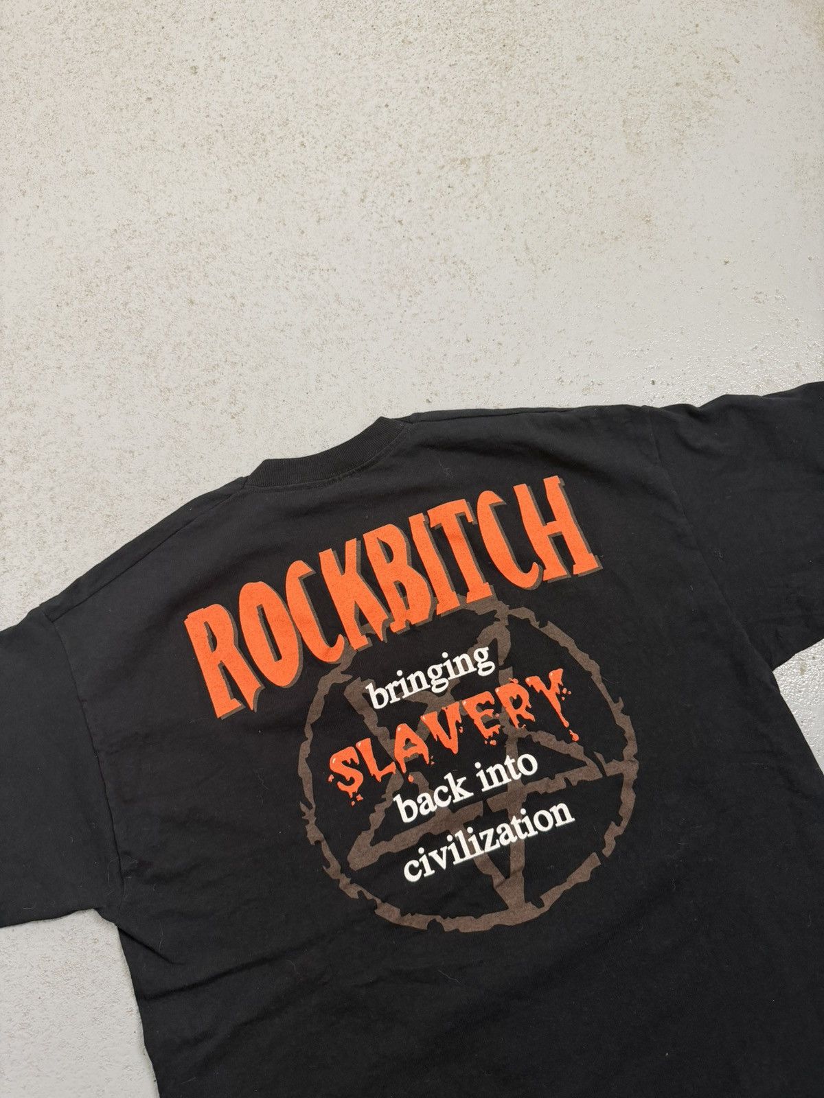 Band Tees 1997 Rare Rockbitch Bringing Slavery Queer Metal Band Tee Size US L / EU 52-54 / 3 - 13 Thumbnail
