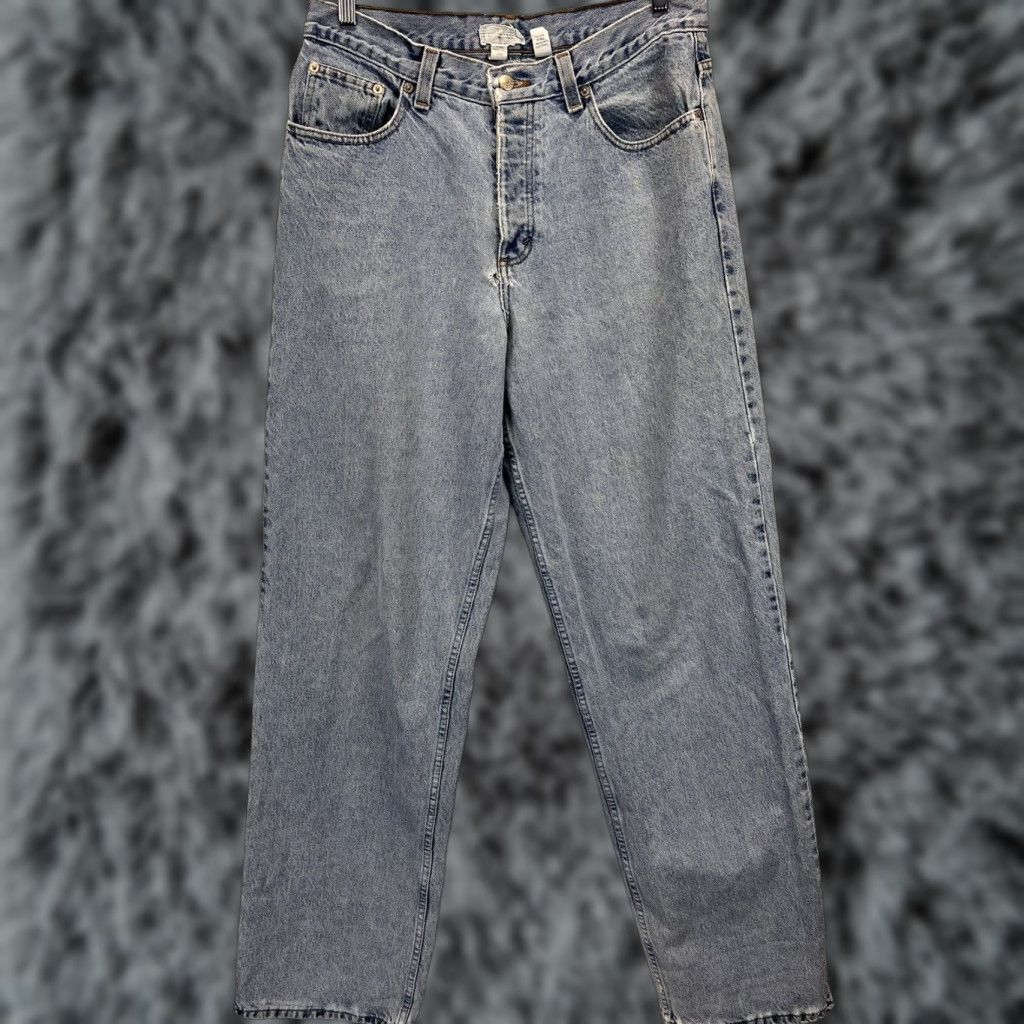 J.Crew VINTAGE J.CREW OARSman Label Jeans 34x36 Blue Men's Button Fly Thrashed 90s Mens Size US 34 / EU 50 - 1 Thumbnail