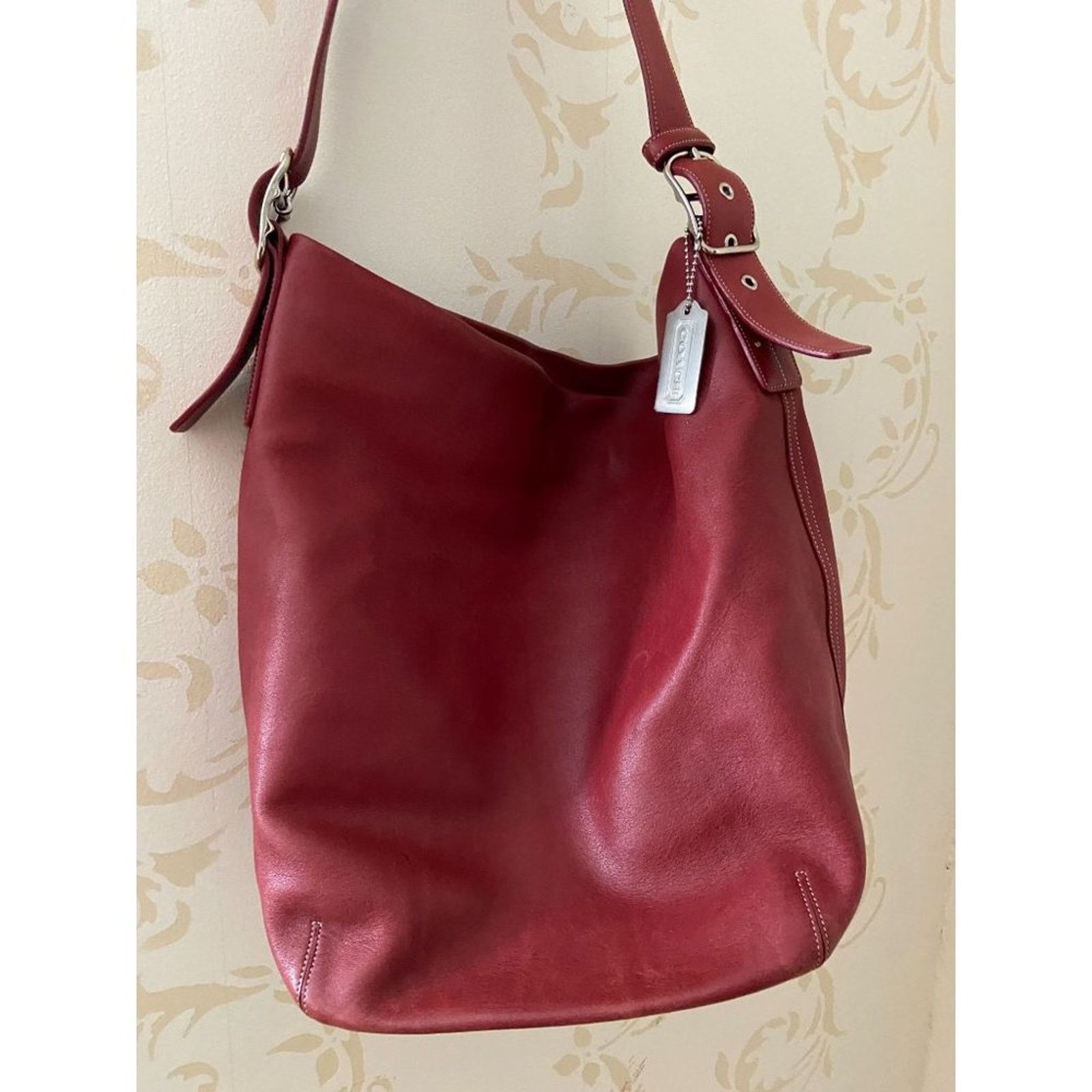 Coach Coach Beautiful Red Bucket Handbag Size ONE SIZE - 1 Thumbnail