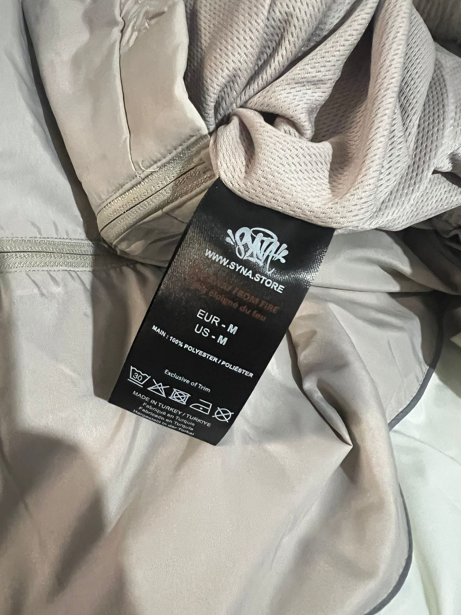Syna World Syna World Shell Tracksuit ONLY TOP “GREY” Size US M / EU 48-50 / 2 - 5 Thumbnail