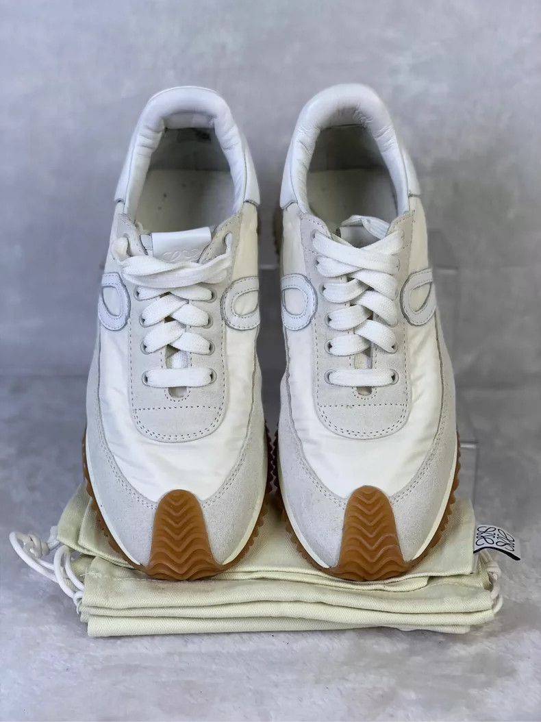 Loewe LOEWE Flow Runner suede and nylon retro sneakers Size US 7.5 / IT 37.5 - 1 Thumbnail
