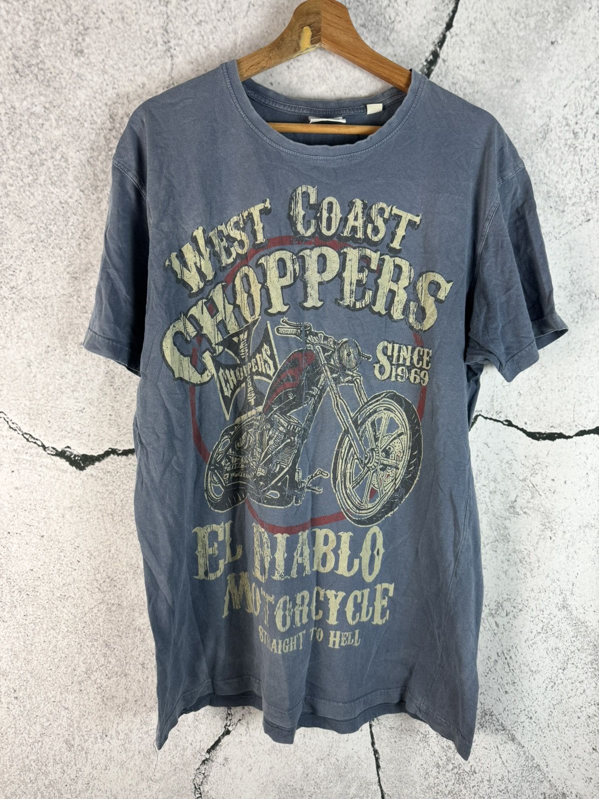 Vintage 2000s WEST COAST Choppers t shirt Payback Y2K Size US L / EU 52-54 / 3 - 1 Thumbnail