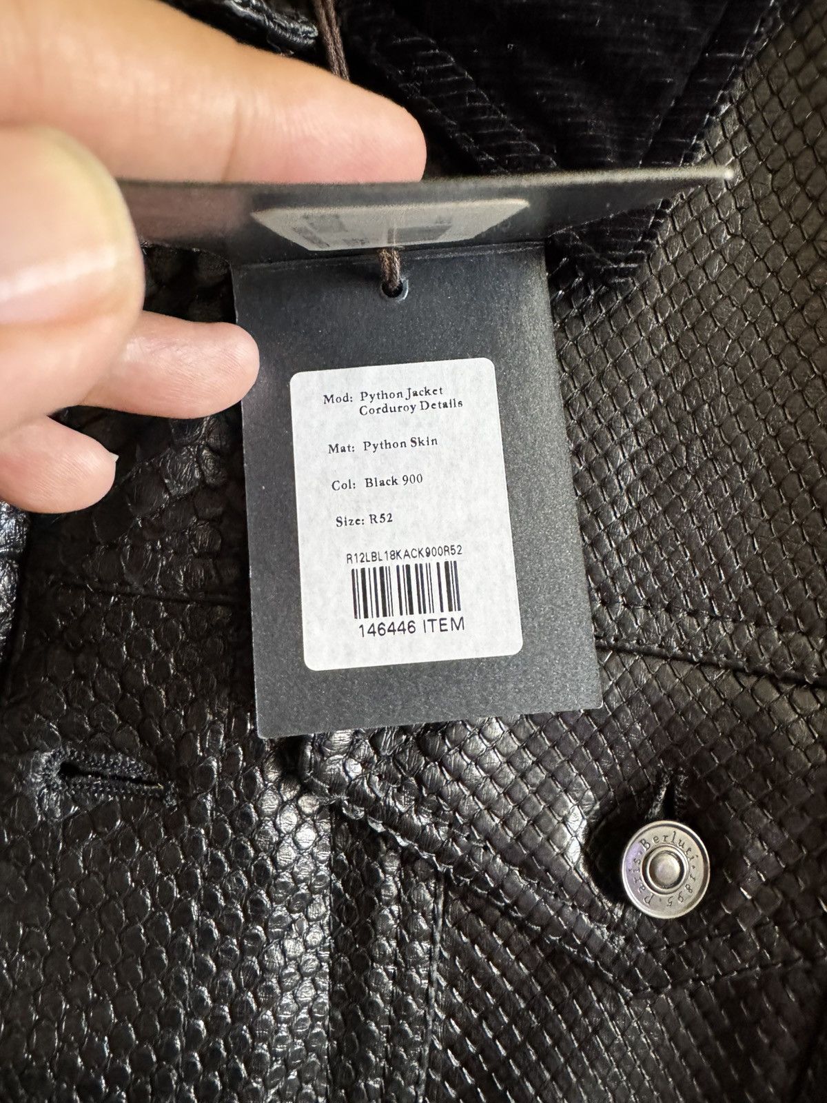 Berluti Berluti Haider Ackerman Runway Python Trucker Jacket Size US L / EU 52-54 / 3 - 11 Thumbnail