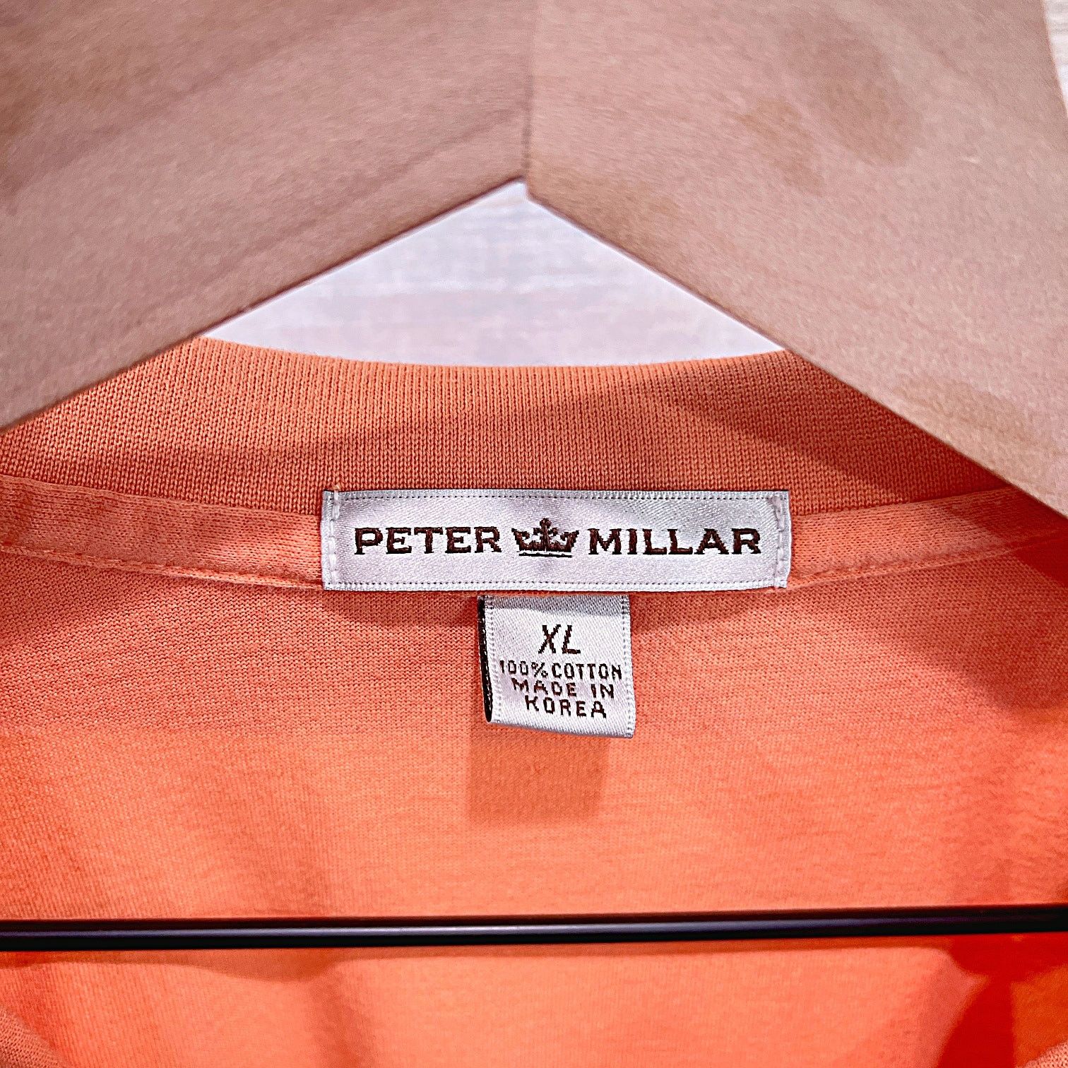 Peter Millar PETER MILLAR Heron Point Golf Polo Orange Mens XL Size US XL / EU 56 / 4 - 6 Thumbnail