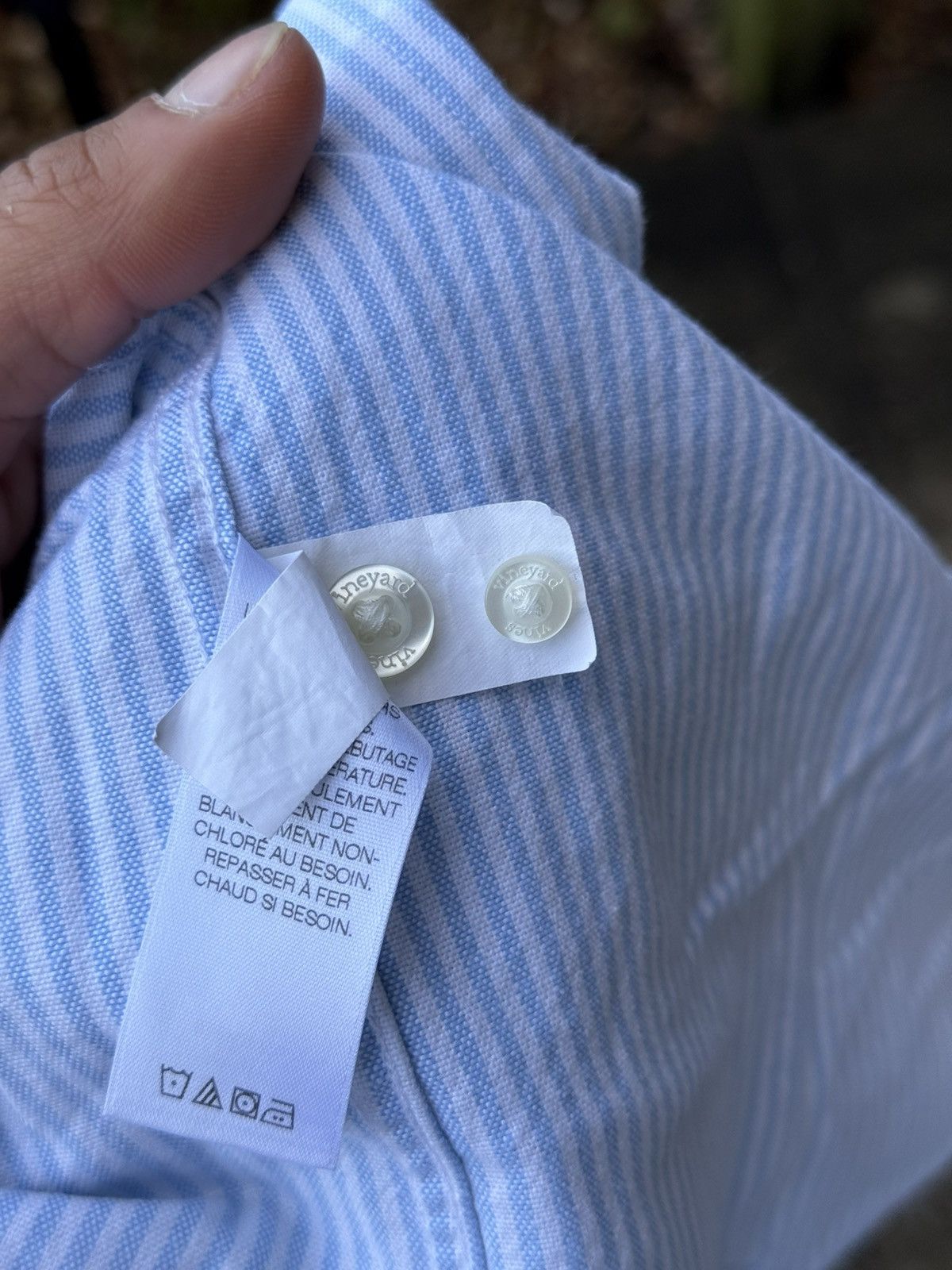 Vineyard Vines Preppy Blue Striped Color Block Casual Oxford Cotton Shirt Size US M / EU 48-50 / 2 - 6 Thumbnail