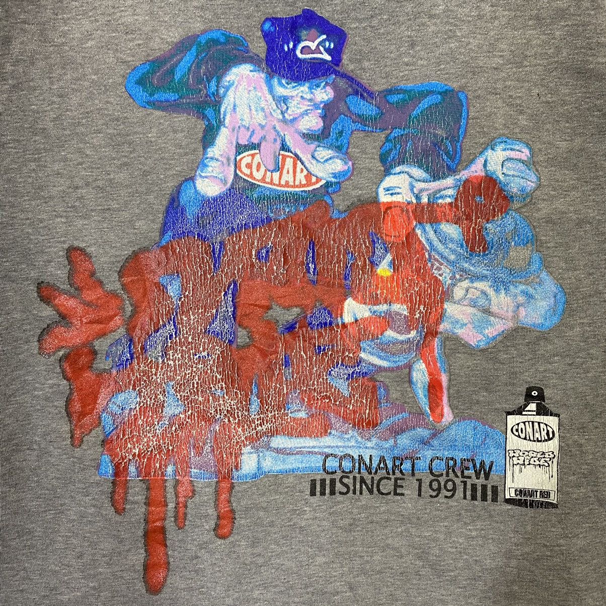 Japanese Brand VINTAGE 90s CONART GRAVITY DESIGN PULLOVER HOODIE Size US XL / EU 56 / 4 - 2 Thumbnail